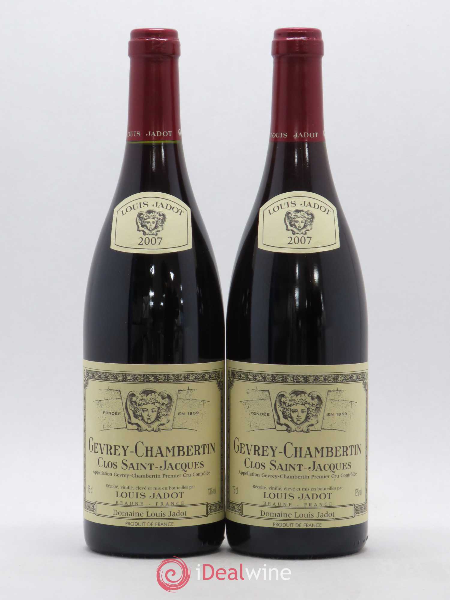 Gevrey-Chambertin 1er Cru Clos Saint Jacques Domaine Louis Jadot 2007 - Lot de 2 bouteilles - 0