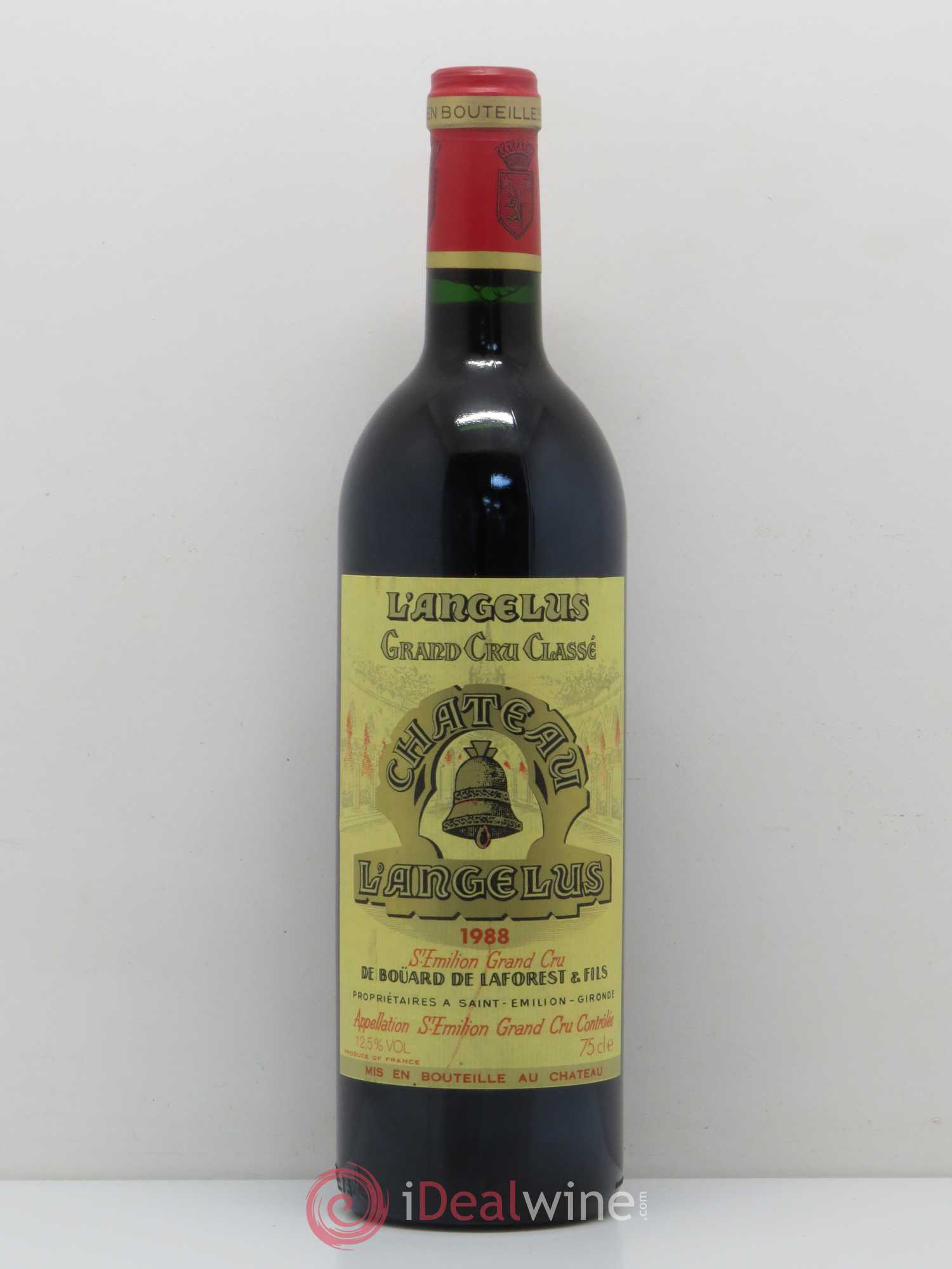 Château Angélus 1er Grand Cru Classé A 1988 - Lot de 1 bouteille - 0