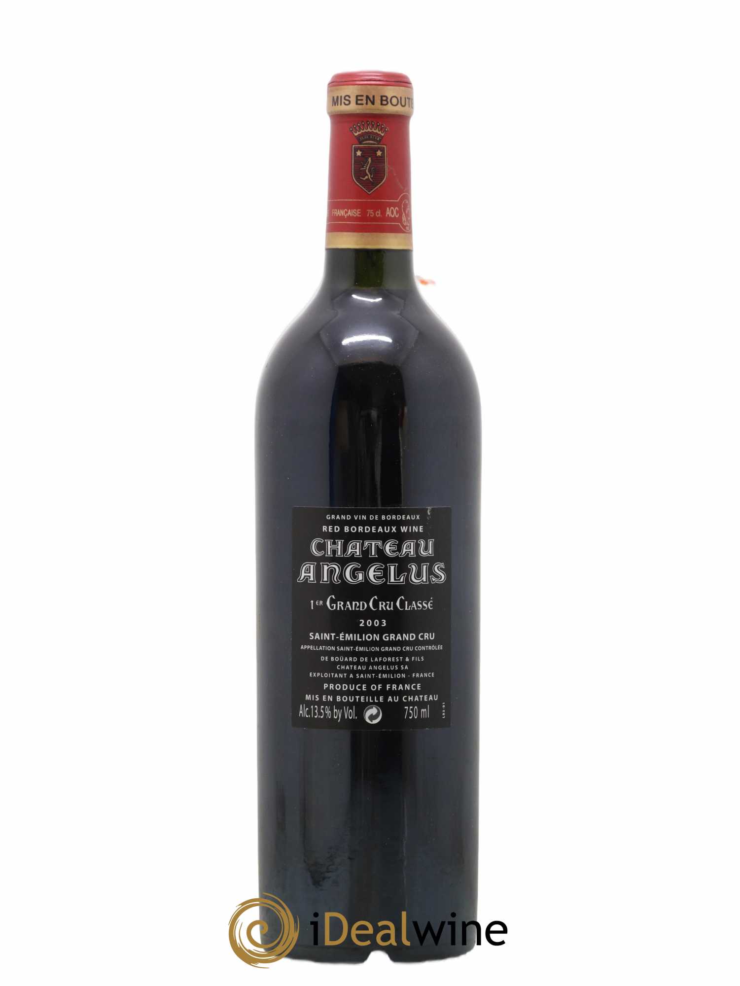 Château Angélus 1er Grand Cru Classé A 2003 - Lot of 1 bottle - 1