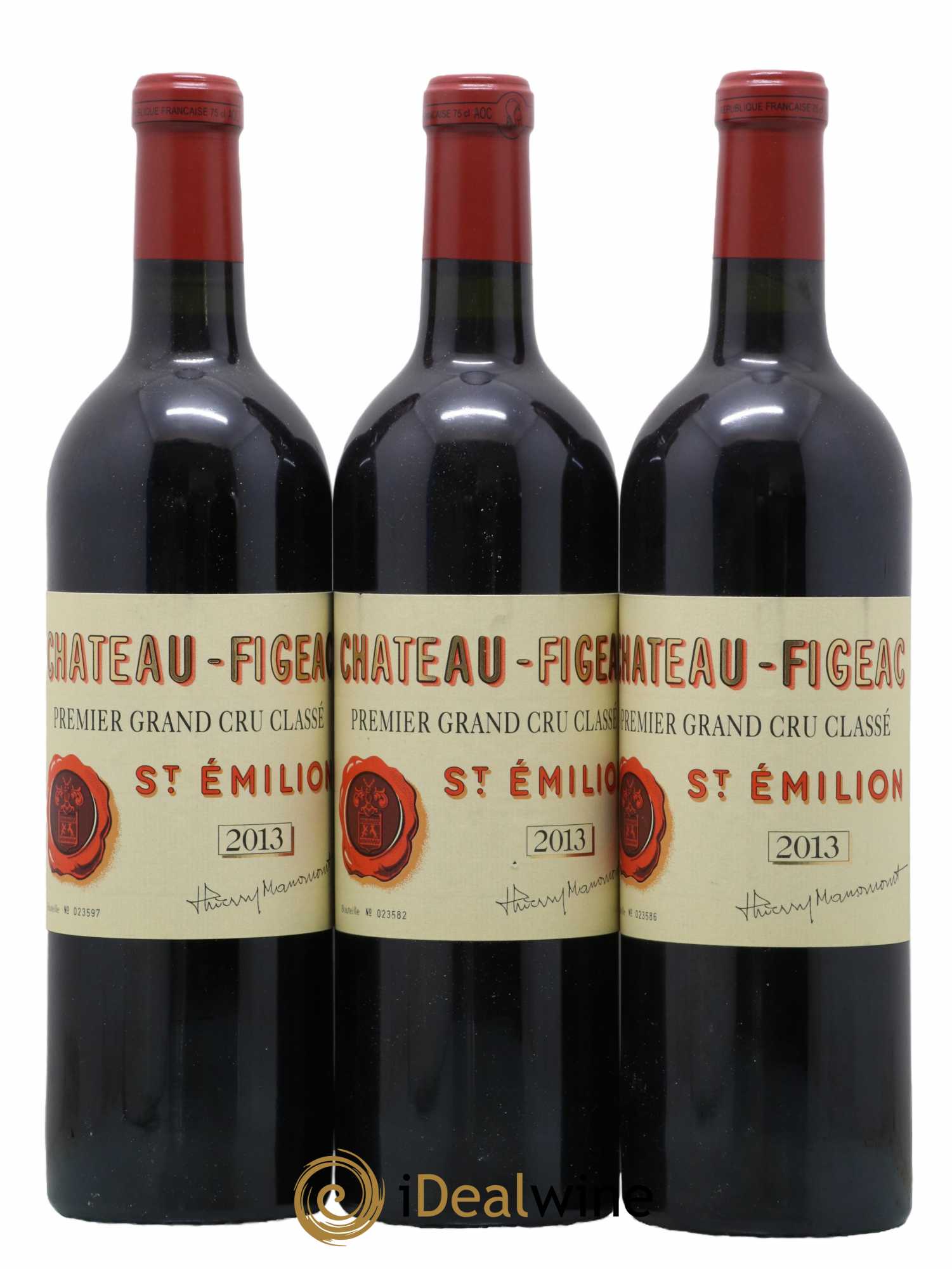 Château Figeac 1er Grand Cru Classé A 2013 - Posten von 3 Flaschen - 0