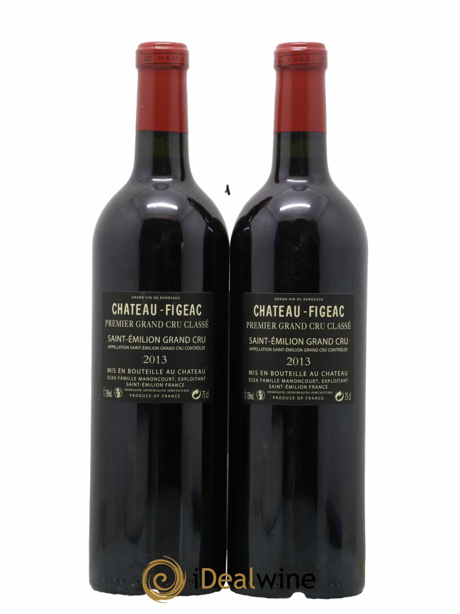 Château Figeac 1er Grand Cru Classé A 2013 - Posten von 2 Flaschen - 1