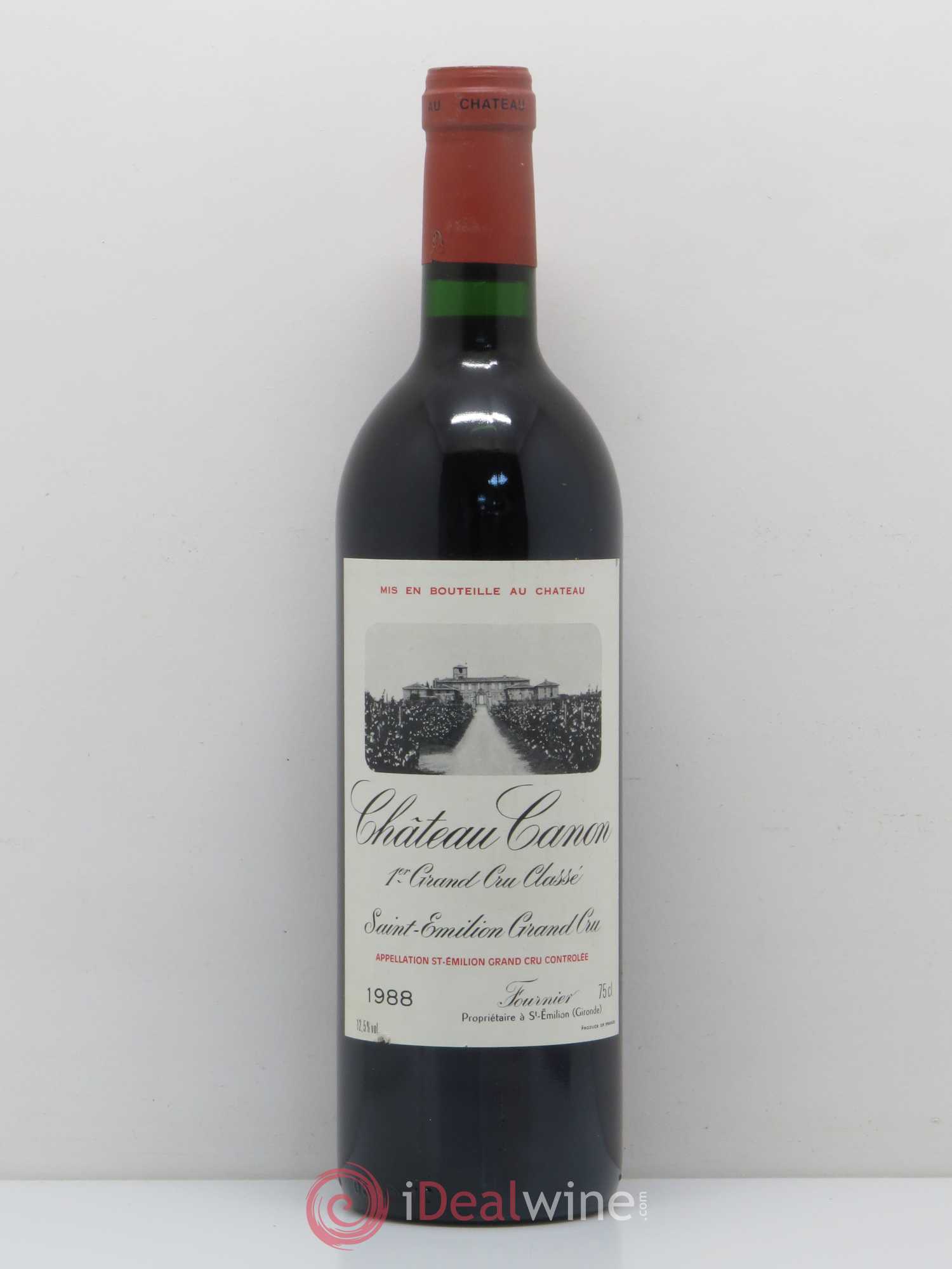 Château Canon 1er Grand Cru Classé B 1988 - Lot de 1 bouteille - 0