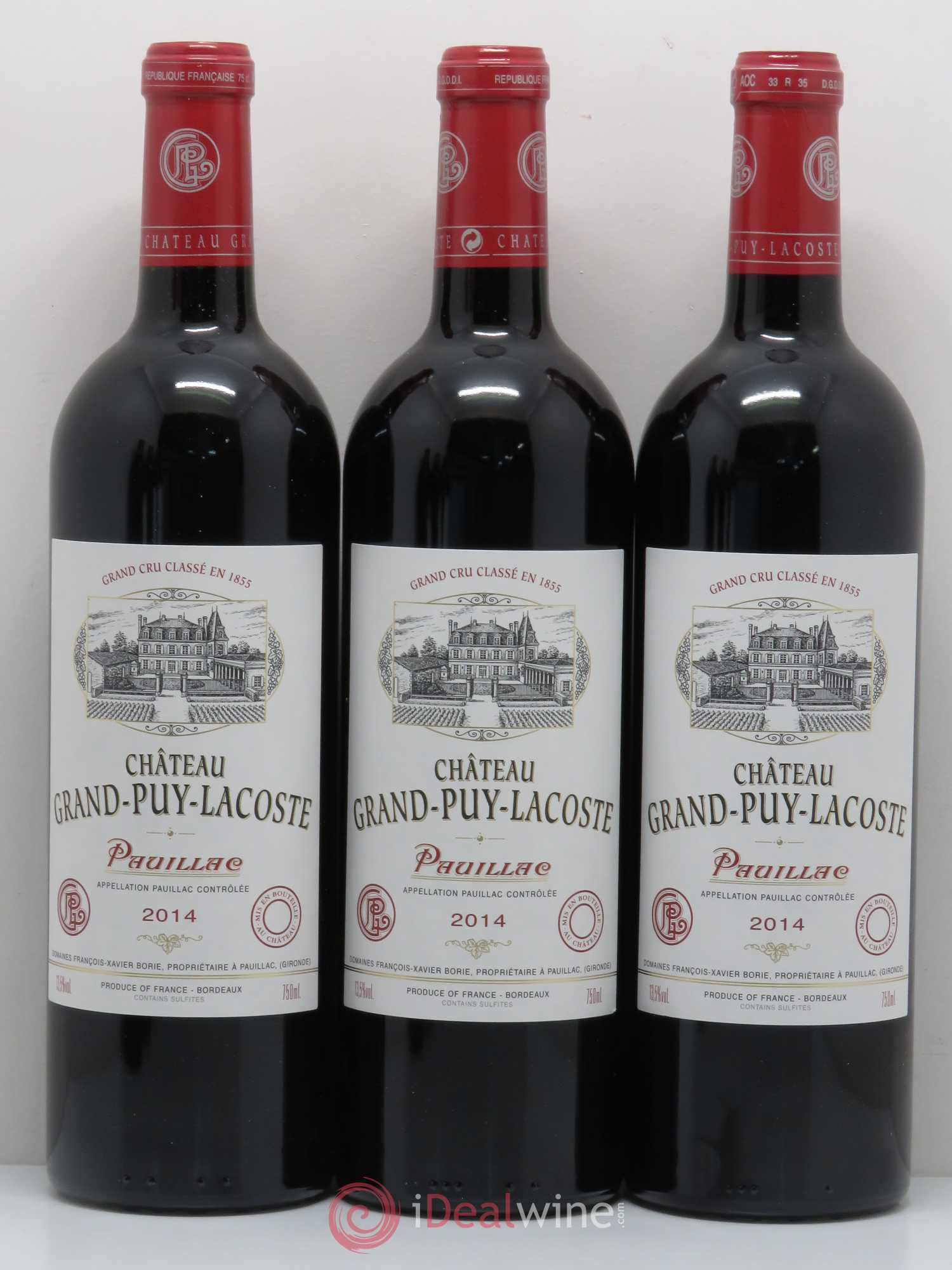 Château Grand Puy Lacoste 5ème Grand Cru Classé 2014 - Lot de 6 bouteilles - 1