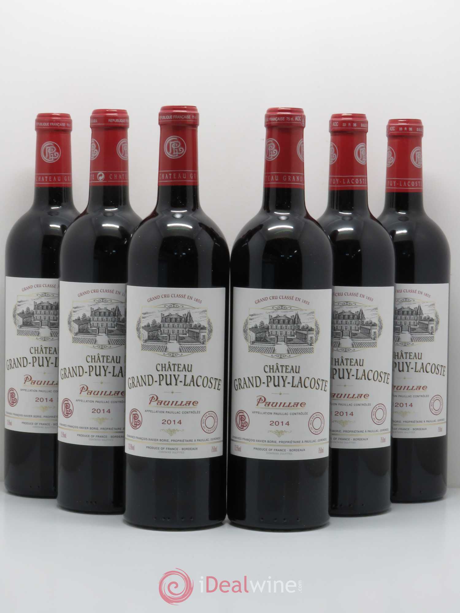Château Grand Puy Lacoste 5ème Grand Cru Classé 2014 - Lot de 6 bouteilles - 0
