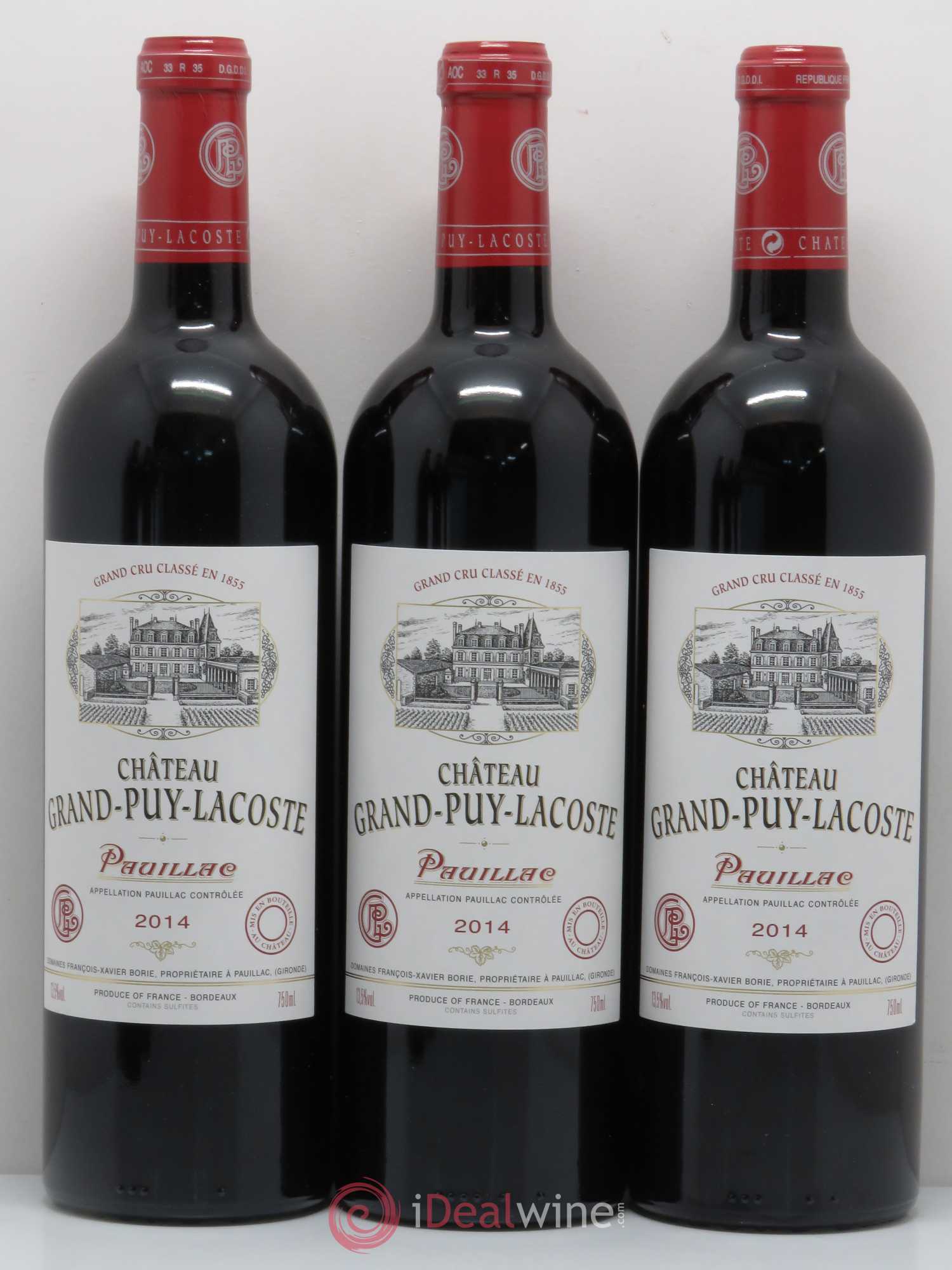 Château Grand Puy Lacoste 5ème Grand Cru Classé 2014 - Lot de 6 bouteilles - 1