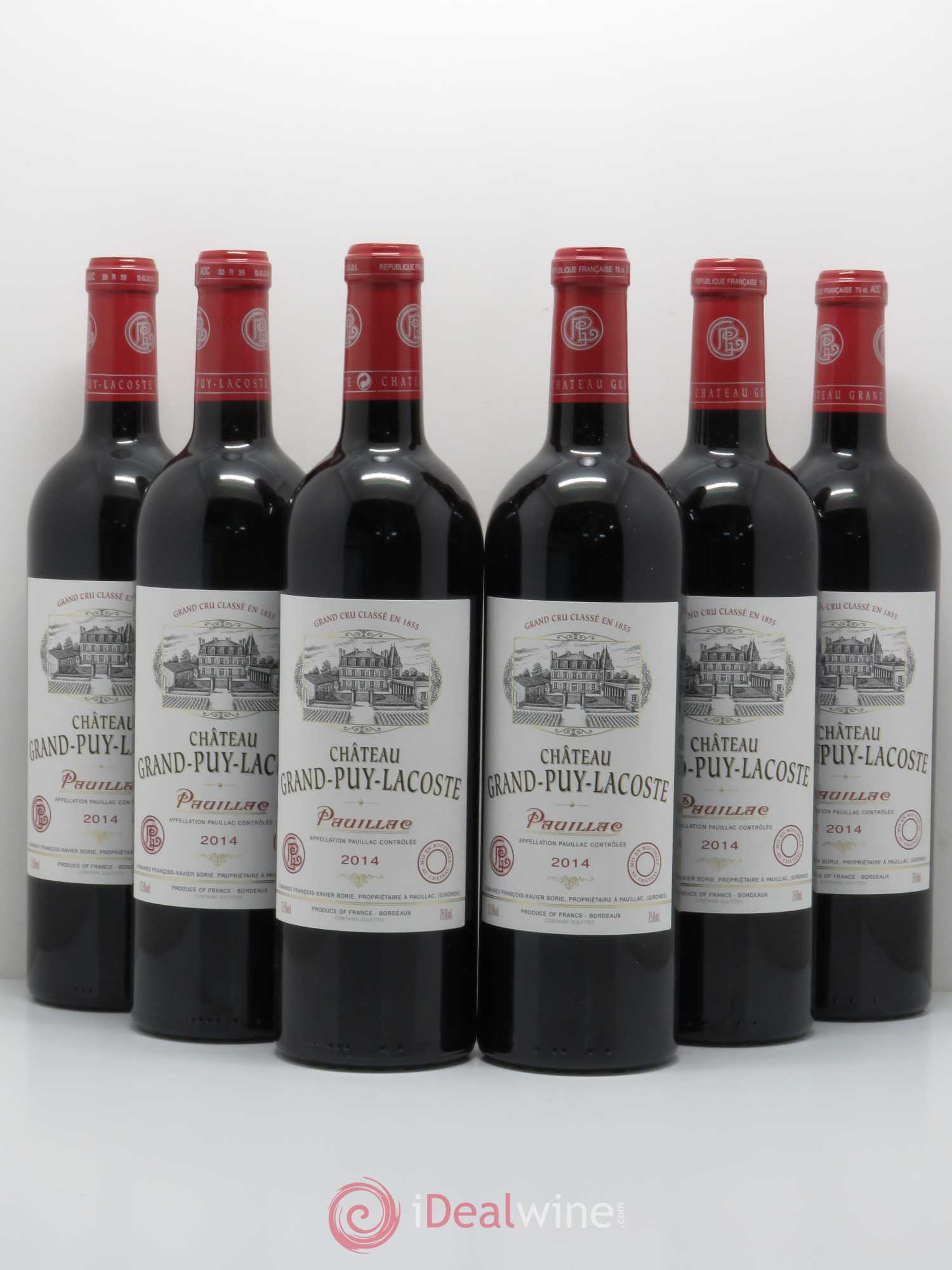 Château Grand Puy Lacoste 5ème Grand Cru Classé 2014 - Lot de 6 bouteilles - 0