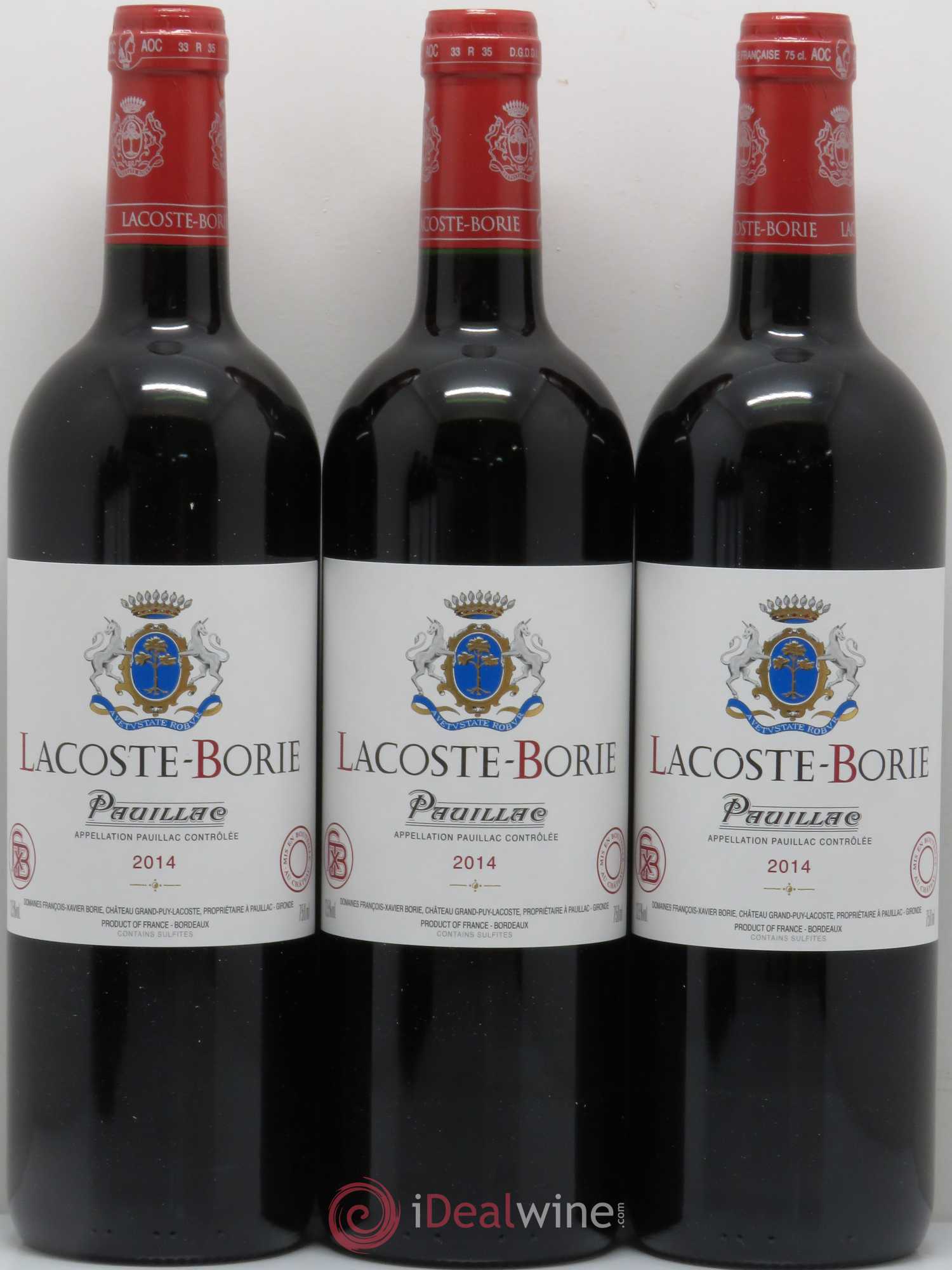 Lacoste Borie 2014 - Lot de 6 bouteilles - 2