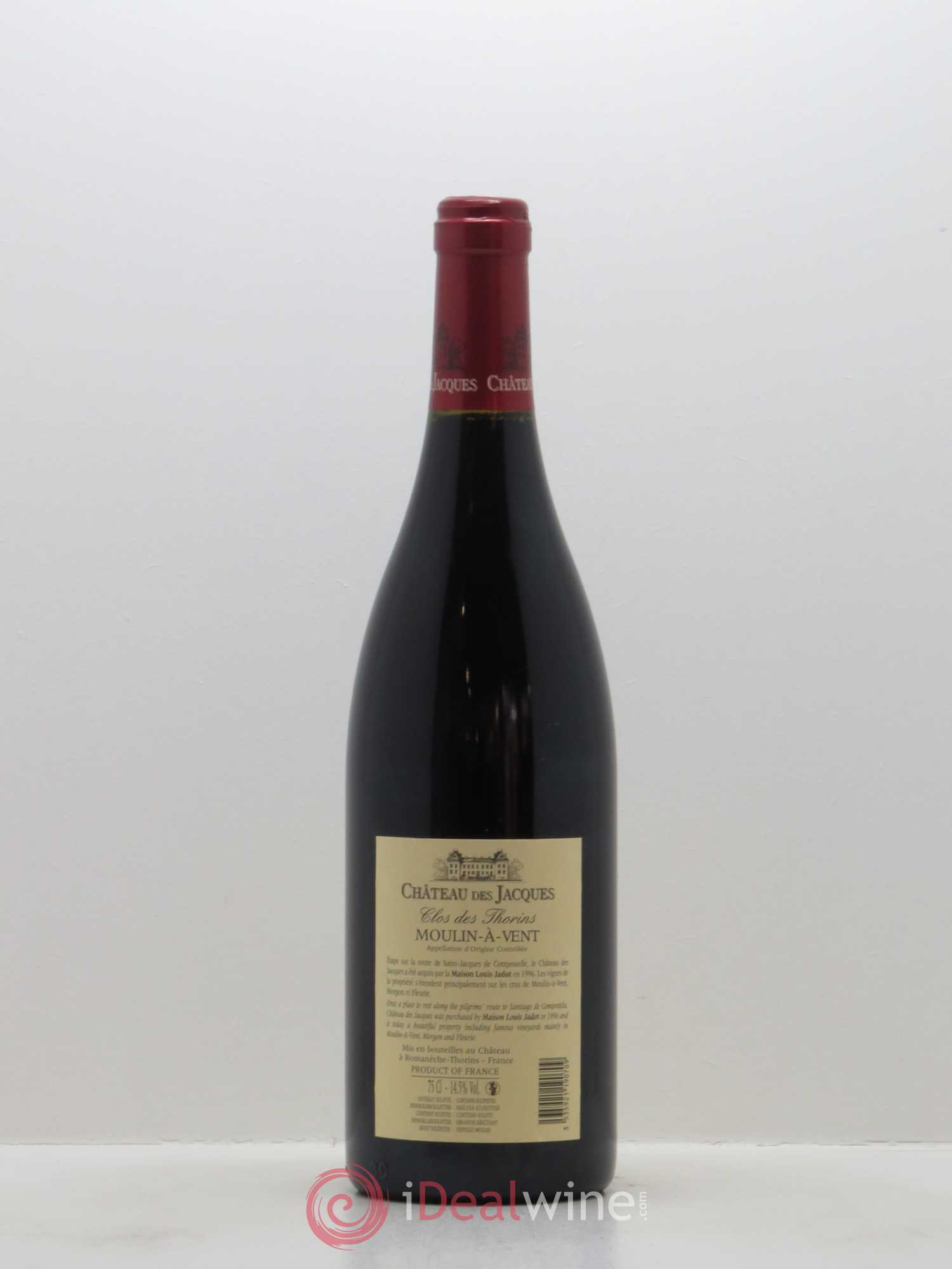 Moulin-à-Vent Clos des Thorins Château des Jacques 2015 - Lot de 1 bouteille - 1