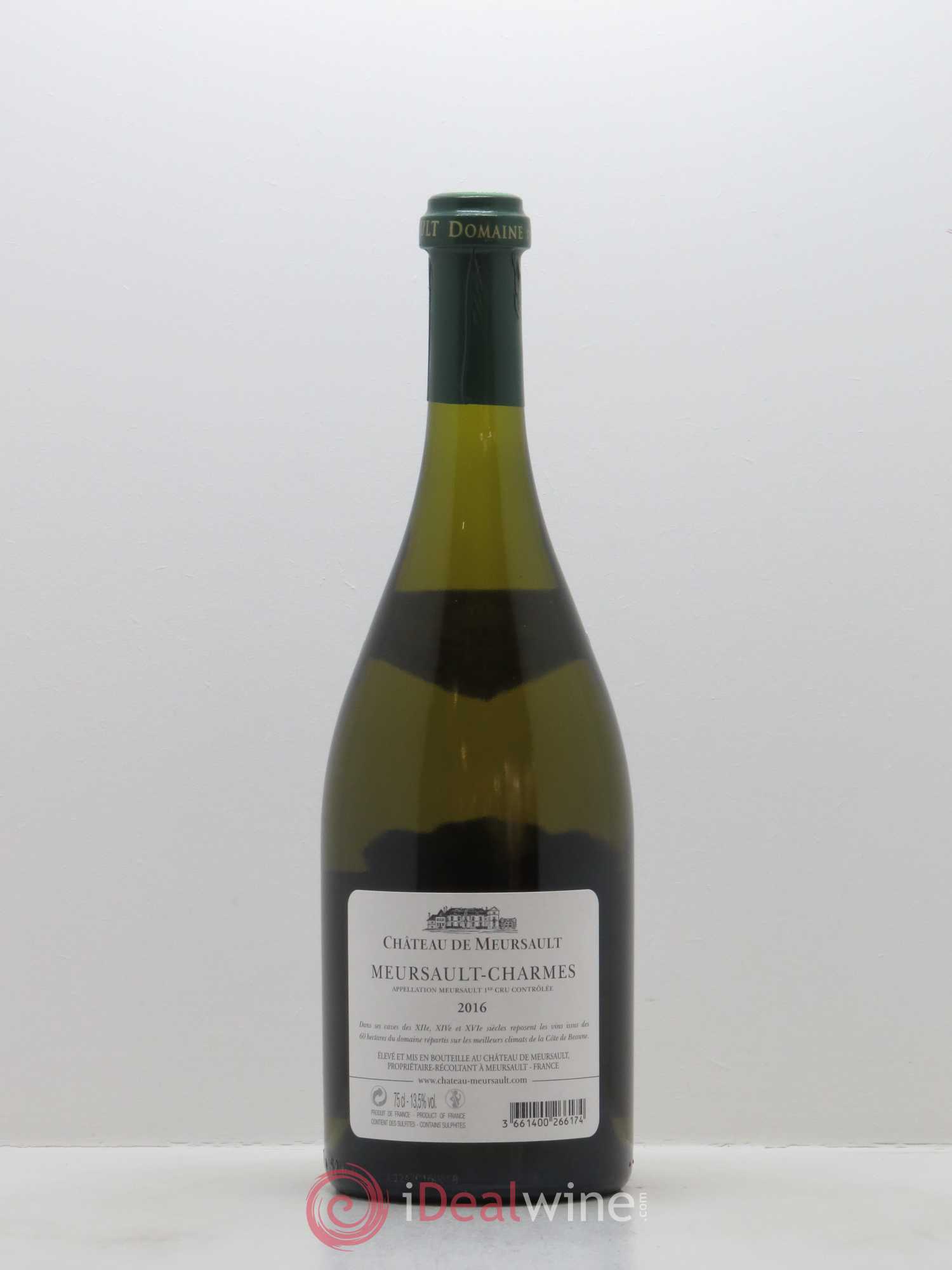 Meursault 1er Cru Les Charmes Château de Meursault 2016 - Lot de 1 bouteille - 1