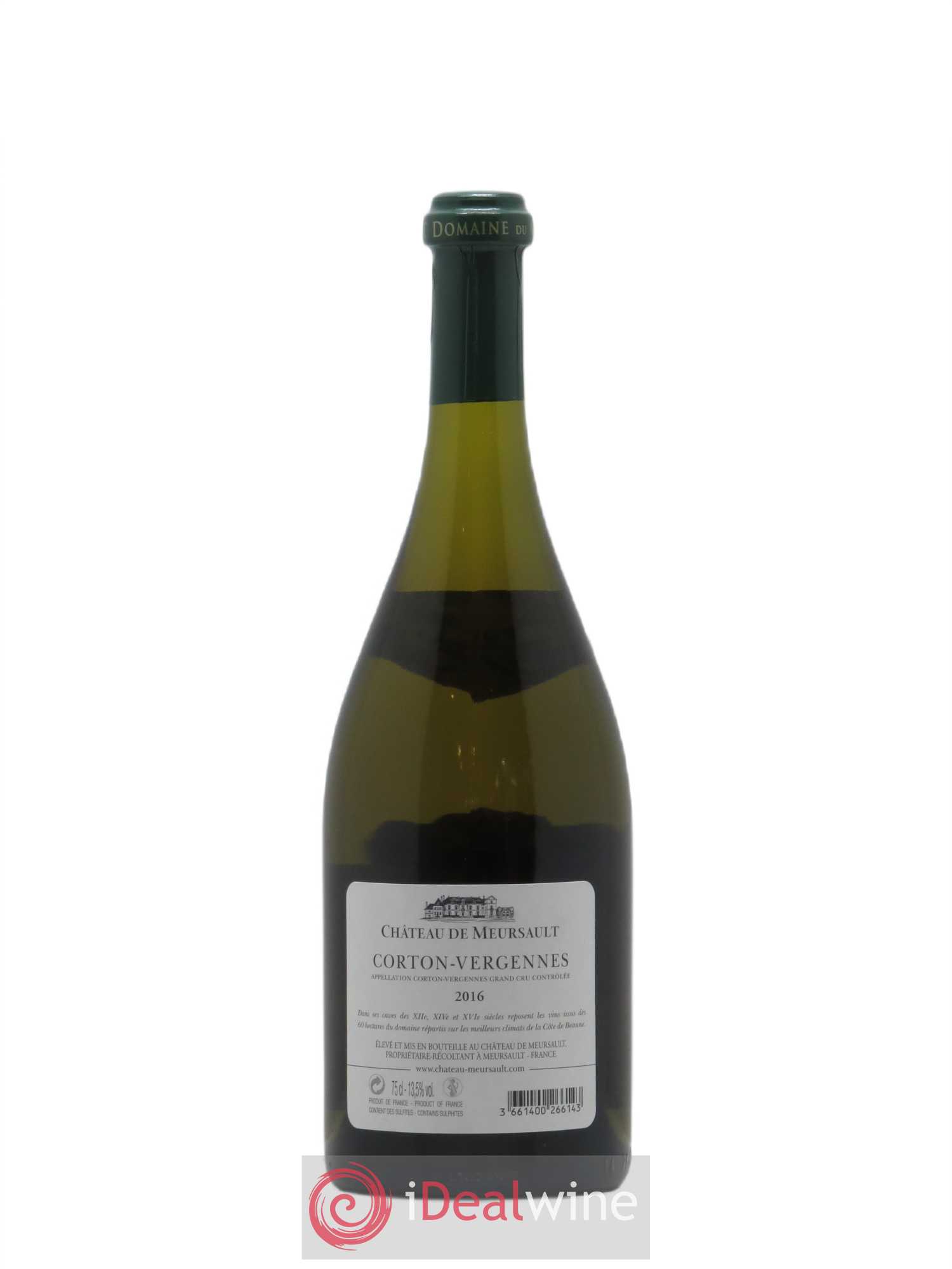 Corton-Vergennes Grand Cru Château de Meursault 2016 - Lot de 1 bouteille - 1