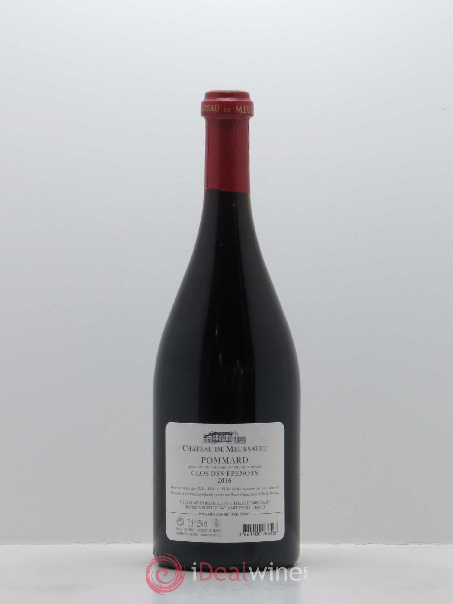 Pommard 1er Cru Clos des Epenots Château de Meursault 2016 - Lot de 1 bouteille - 1