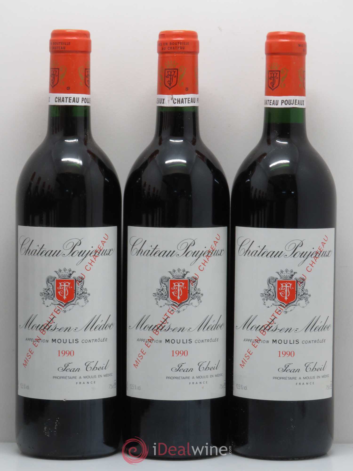 Château Poujeaux 1990 - Lot de 12 bouteilles - 2