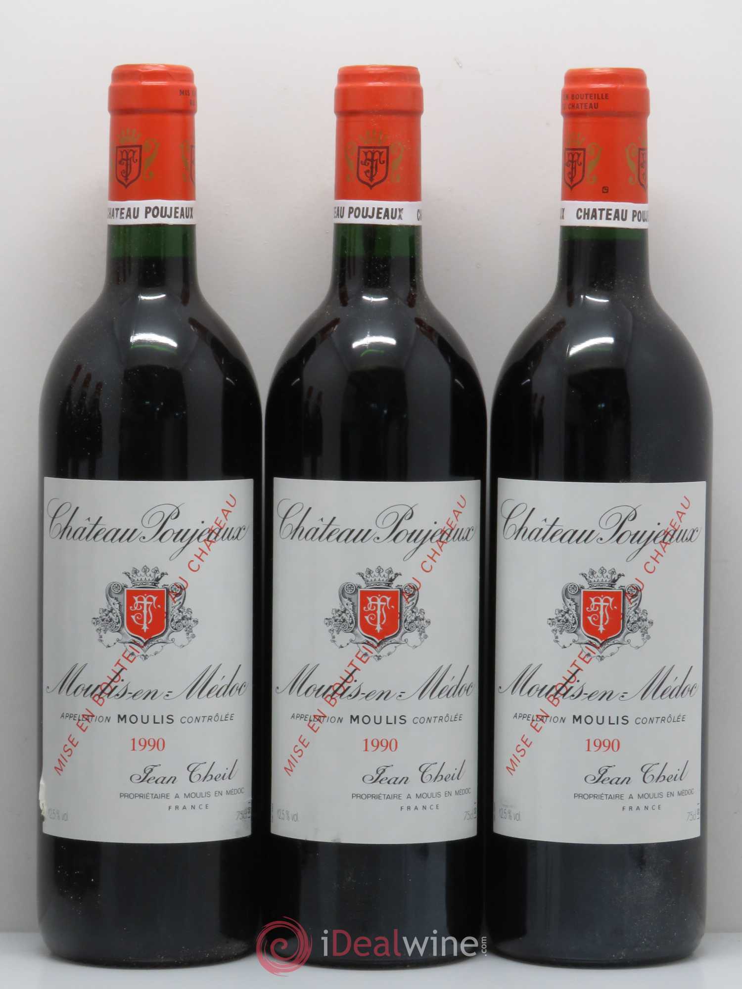 Château Poujeaux 1990 - Lot de 12 bouteilles - 3