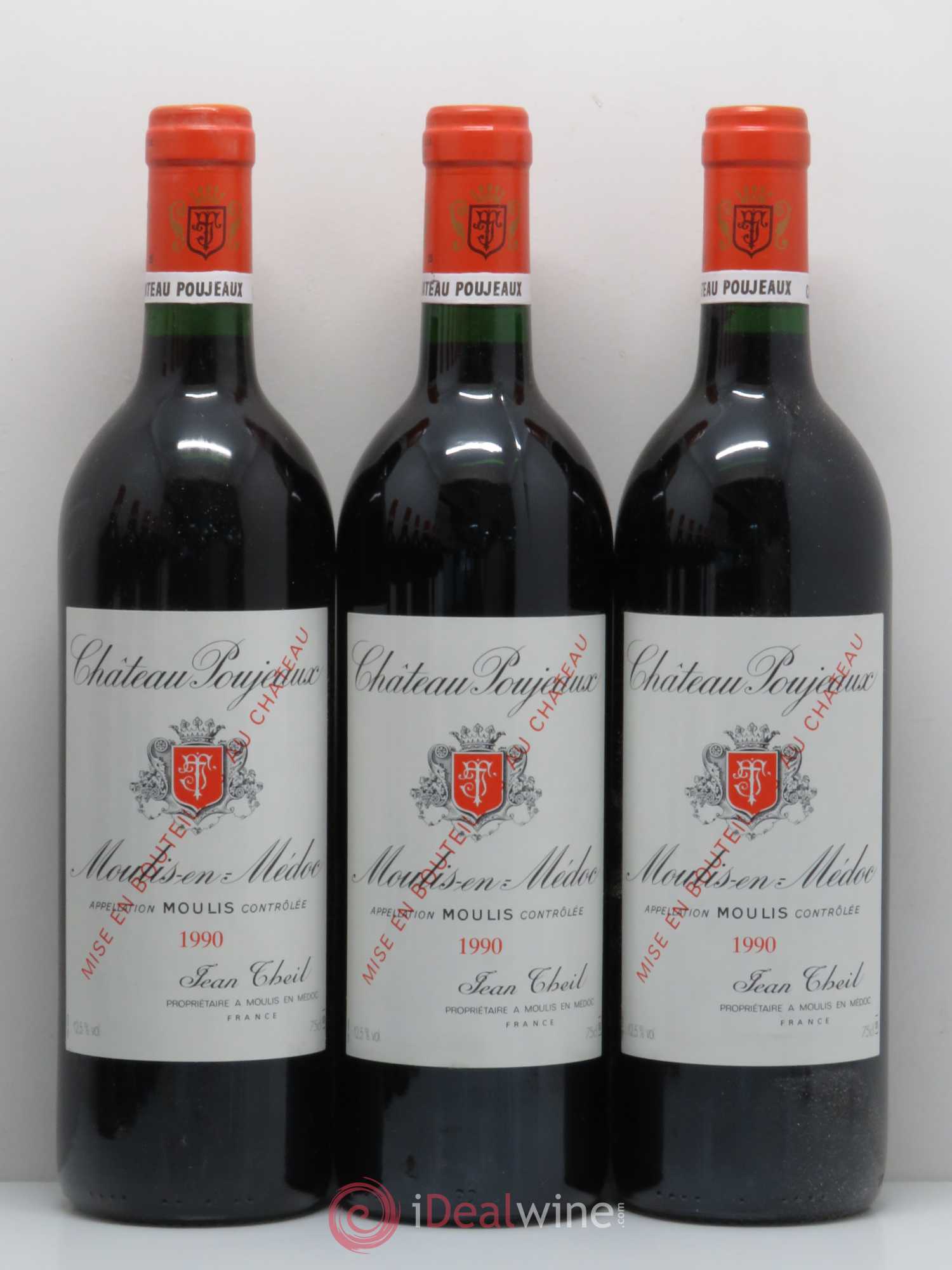 Château Poujeaux 1990 - Lot de 12 bouteilles - 2
