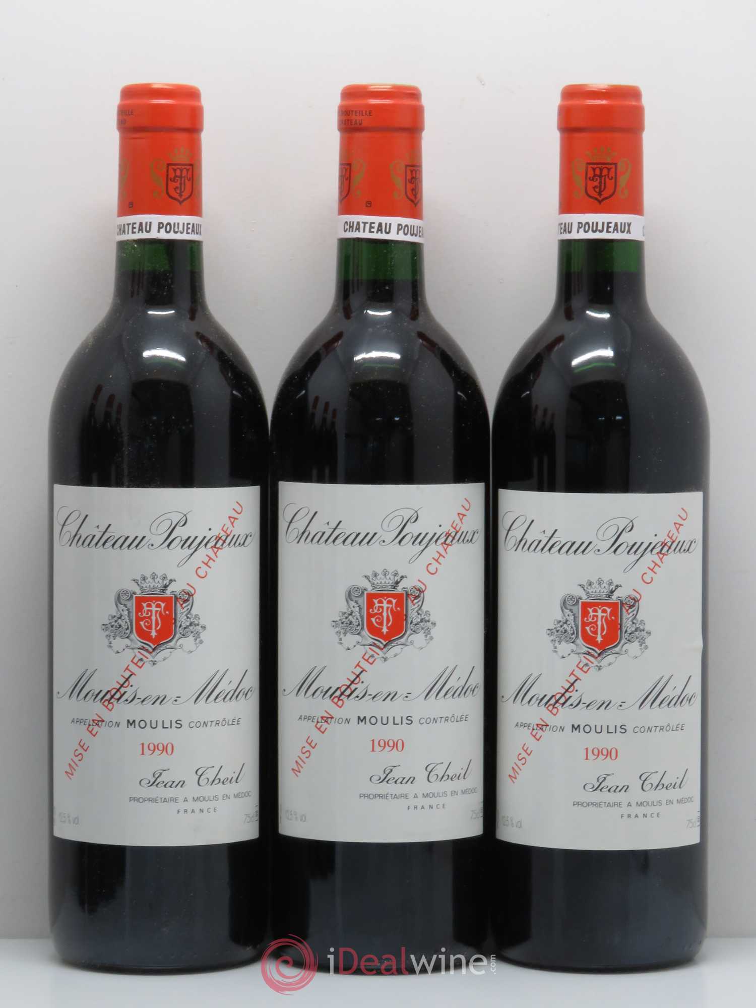 Château Poujeaux 1990 - Lot de 12 bouteilles - 3
