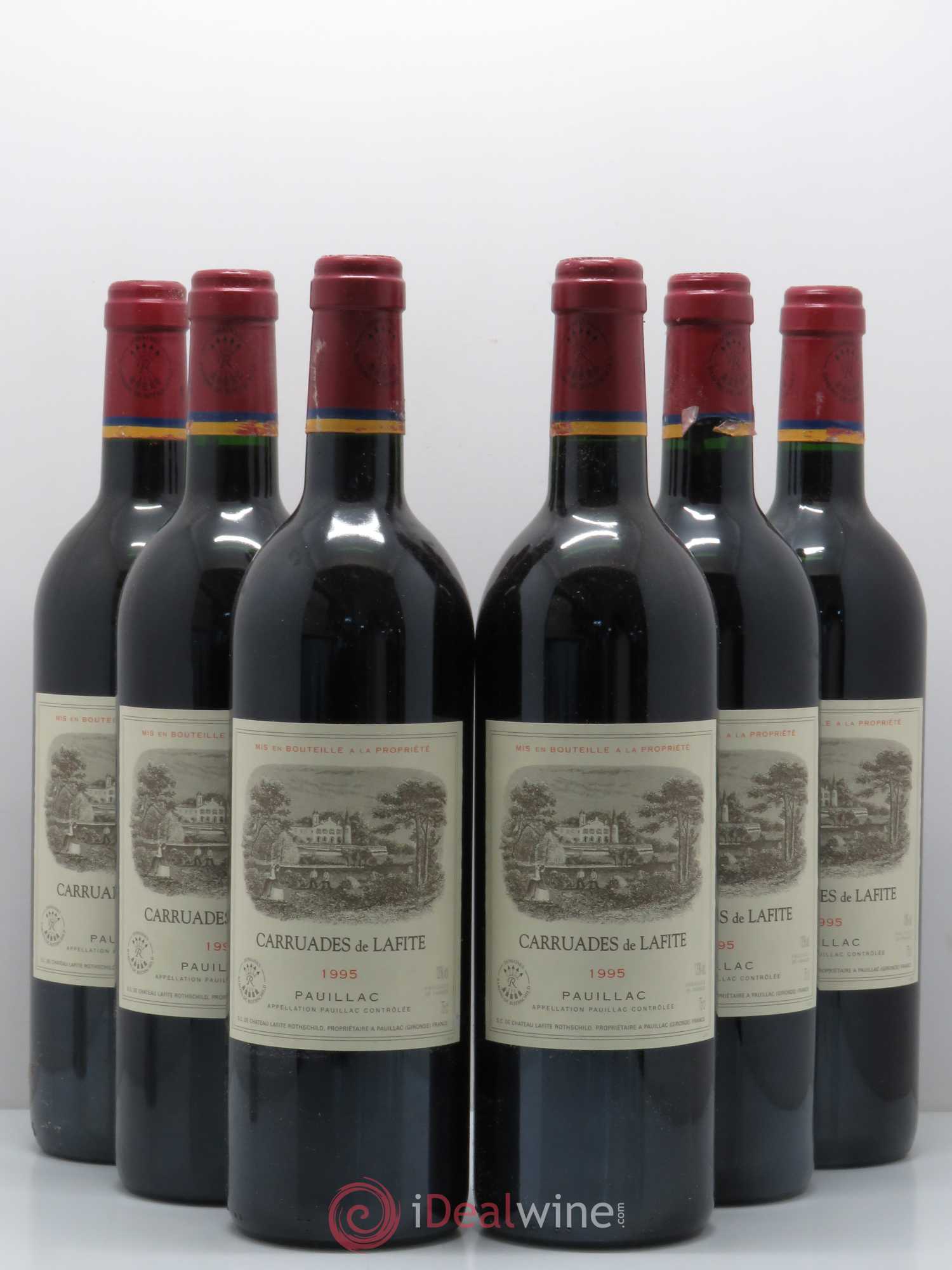Carruades de Lafite Rothschild Second Vin 1995 - Lot de 6 bouteilles - 0