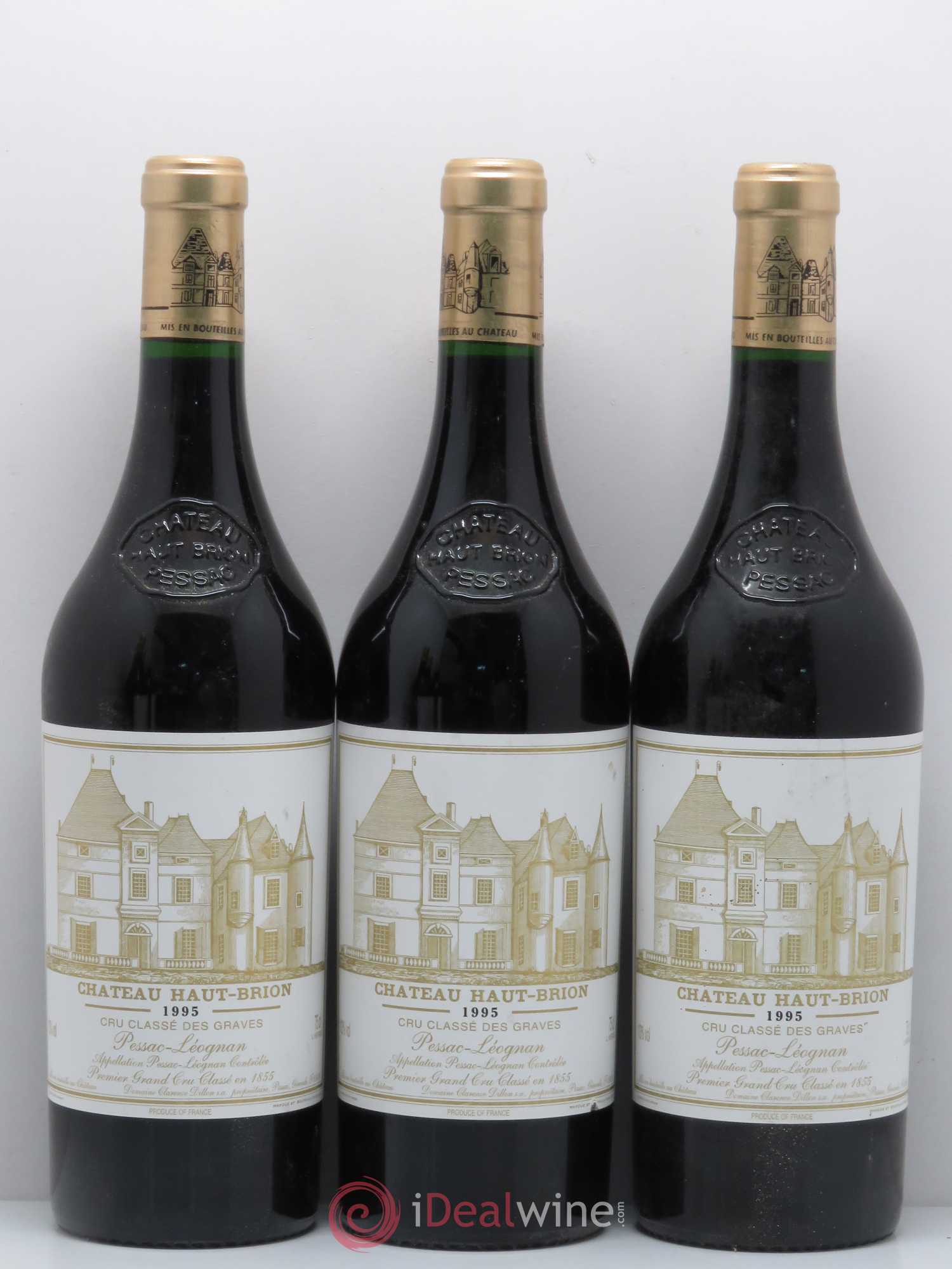 Château Haut Brion 1er Grand Cru Classé 1995 - Lot de 6 bouteilles - 1