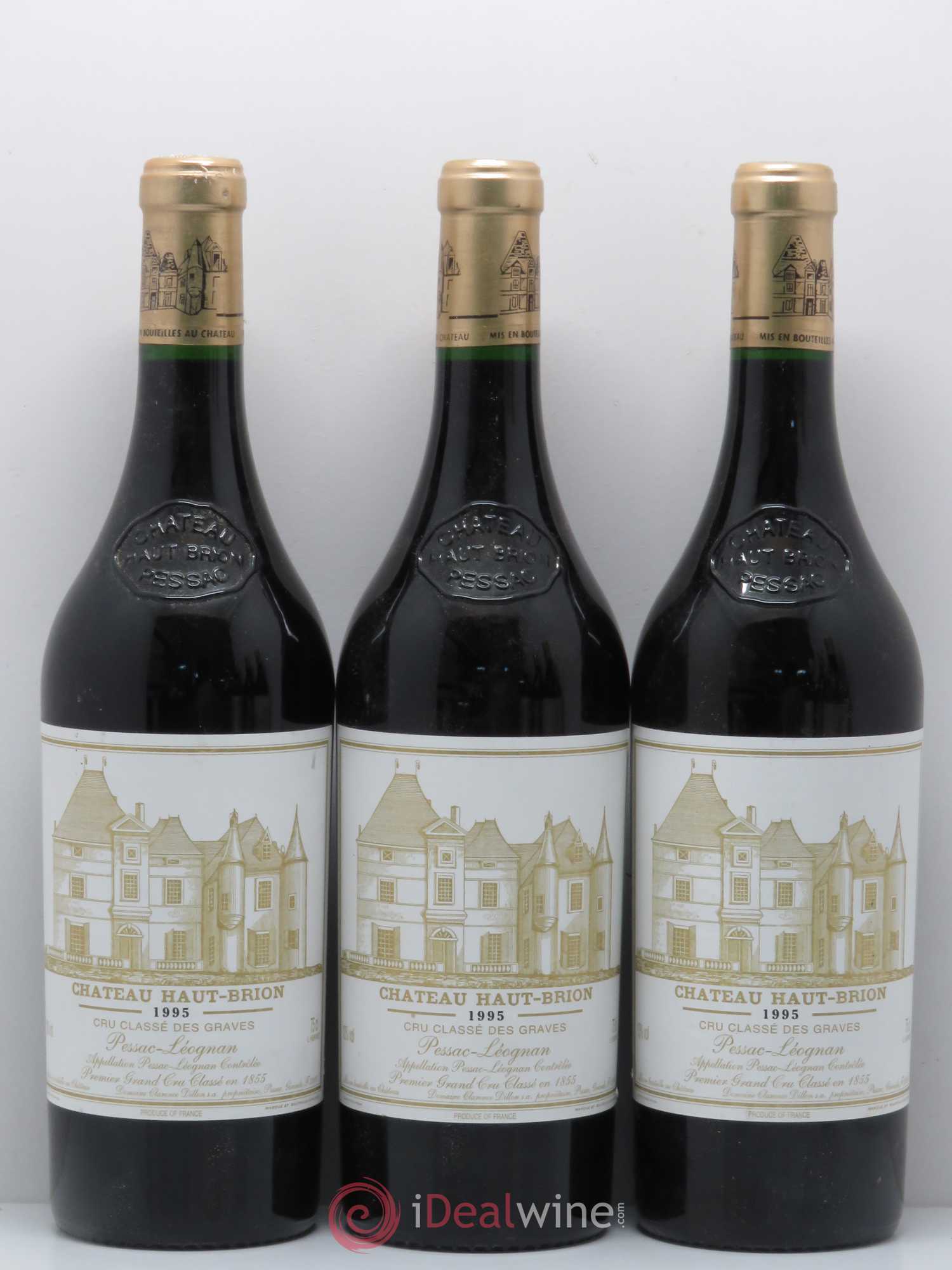 Château Haut Brion 1er Grand Cru Classé 1995 - Lot de 6 bouteilles - 2