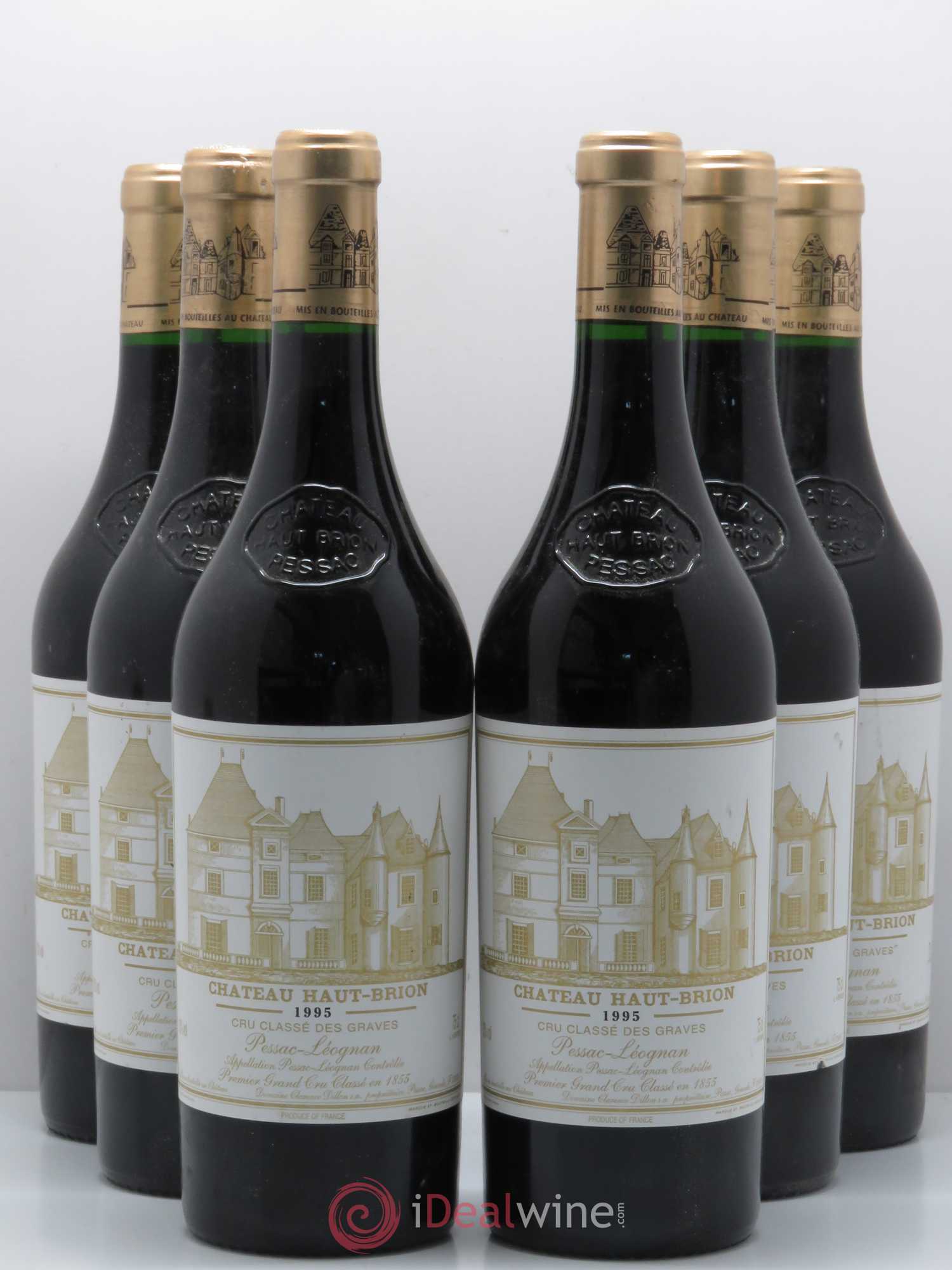 Château Haut Brion 1er Grand Cru Classé 1995 - Lot de 6 bouteilles - 0