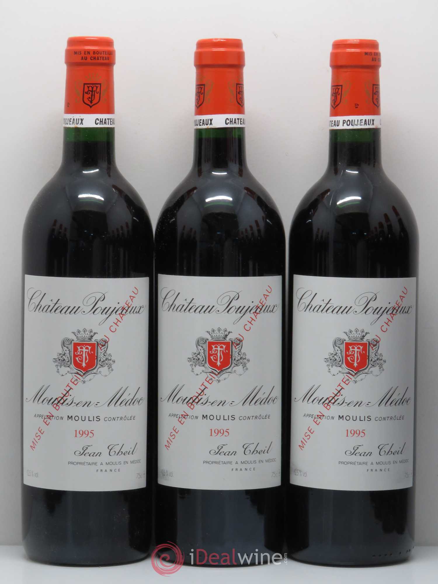 Château Poujeaux 1995 - Lot de 12 bouteilles - 1