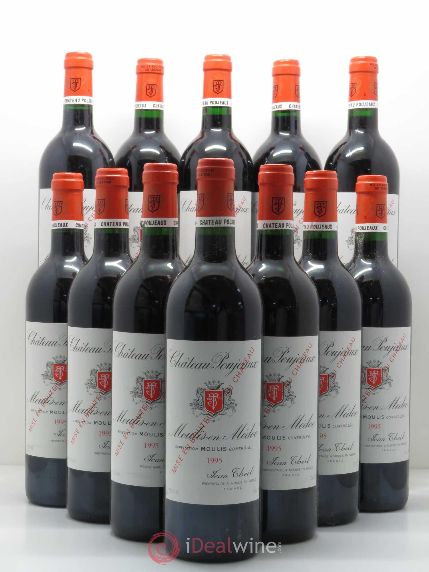 Château Poujeaux 1995 - Lot de 12 bouteilles - 0