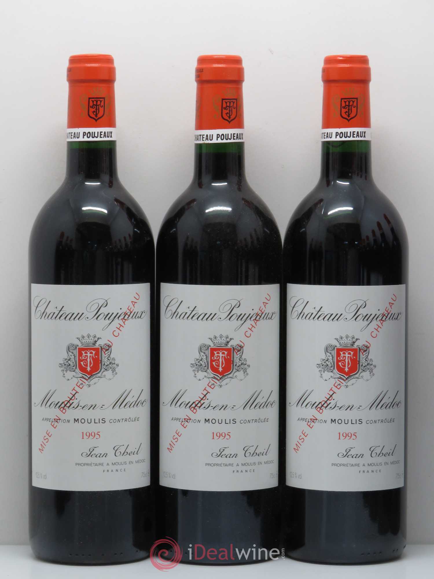 Château Poujeaux 1995 - Lot de 12 bouteilles - 1