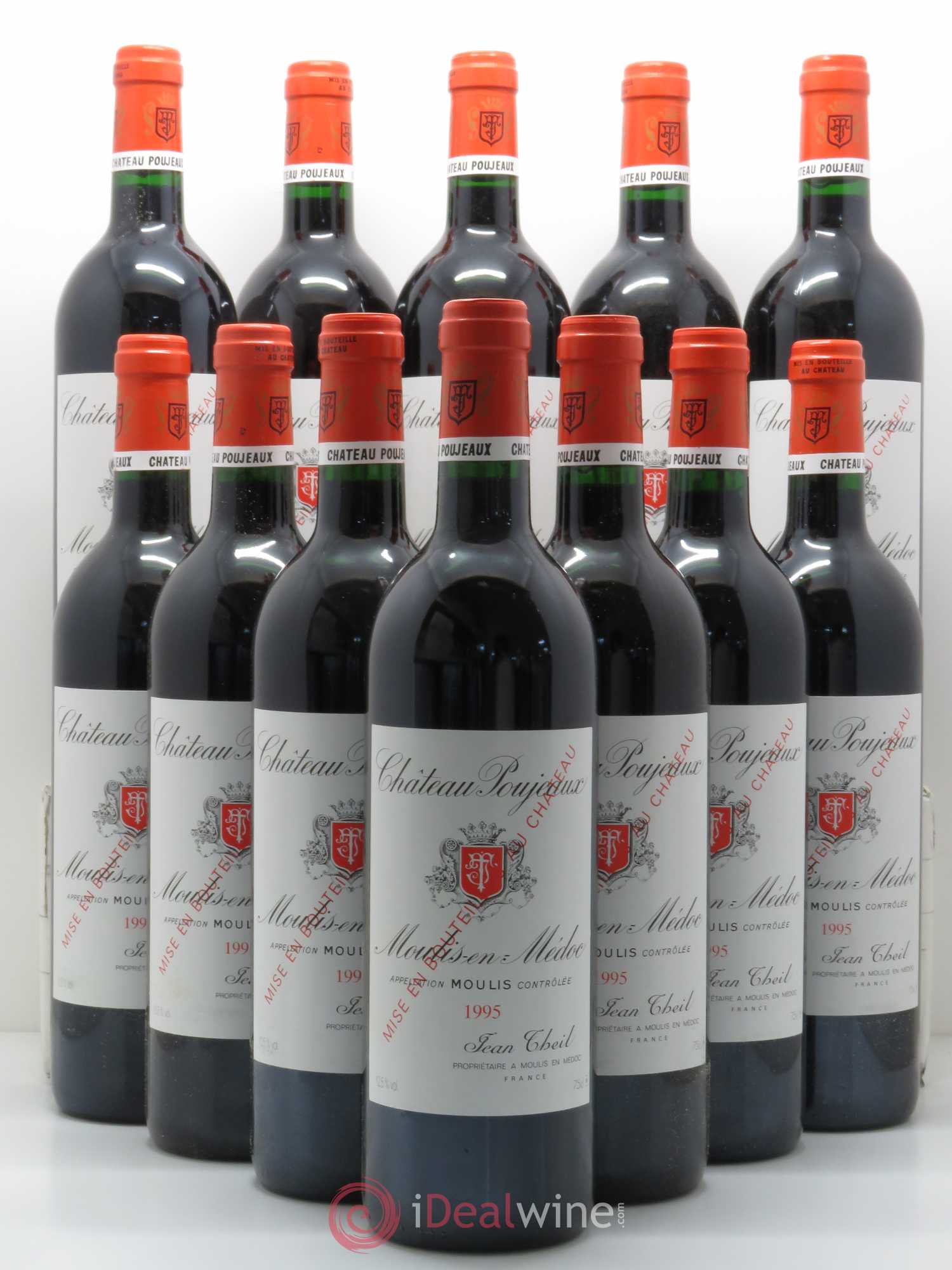 Château Poujeaux 1995 - Lot de 12 bouteilles - 0