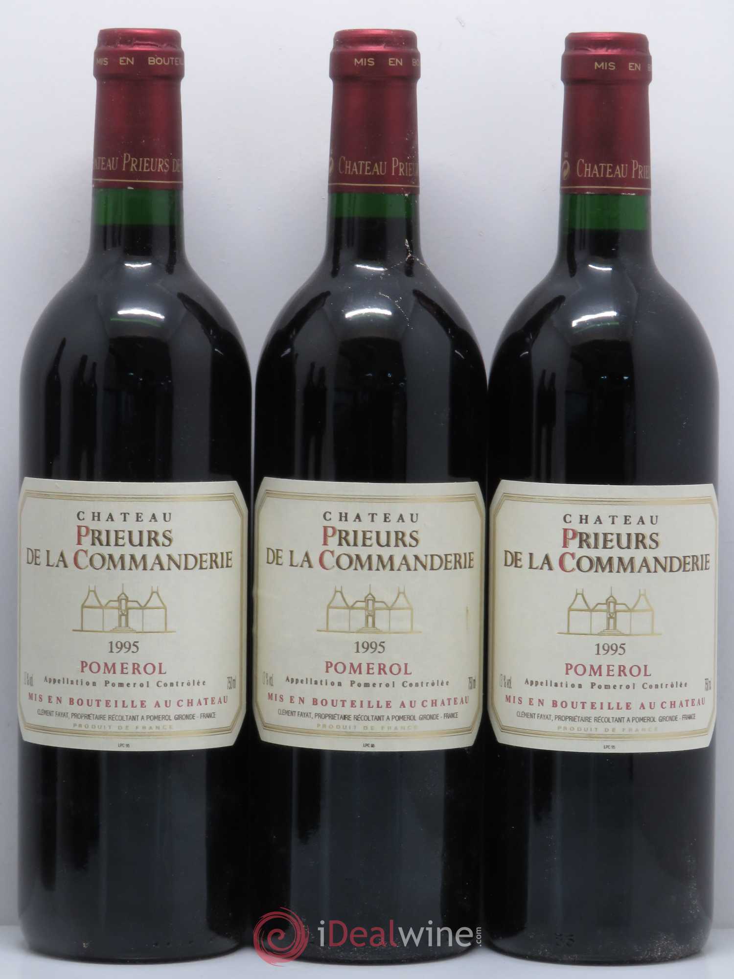 Pomerol Prieur de la Commanderie 1995 - Posten von 6 Flaschen - 1