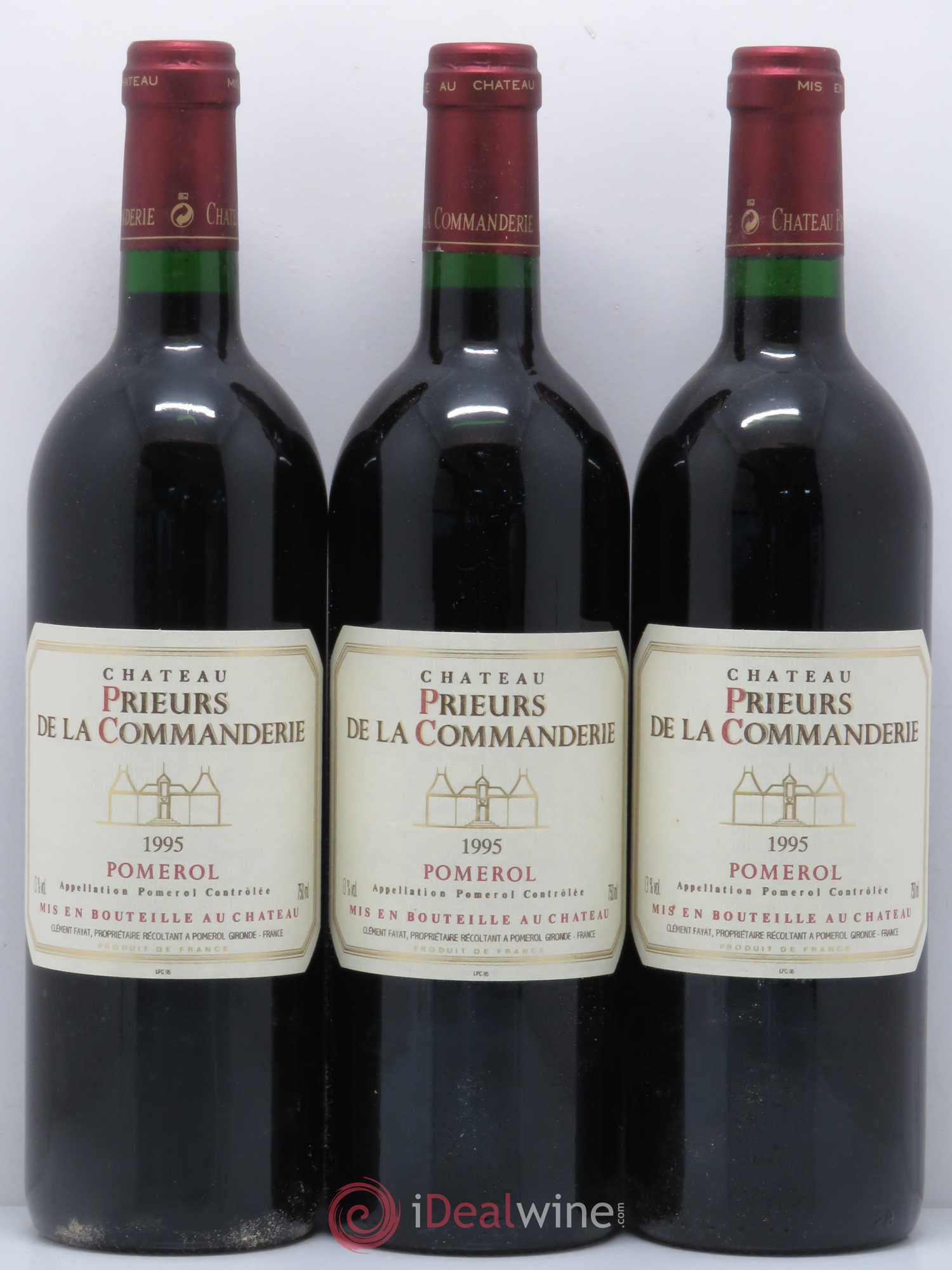 Pomerol Prieur de la Commanderie 1995 - Posten von 6 Flaschen - 2