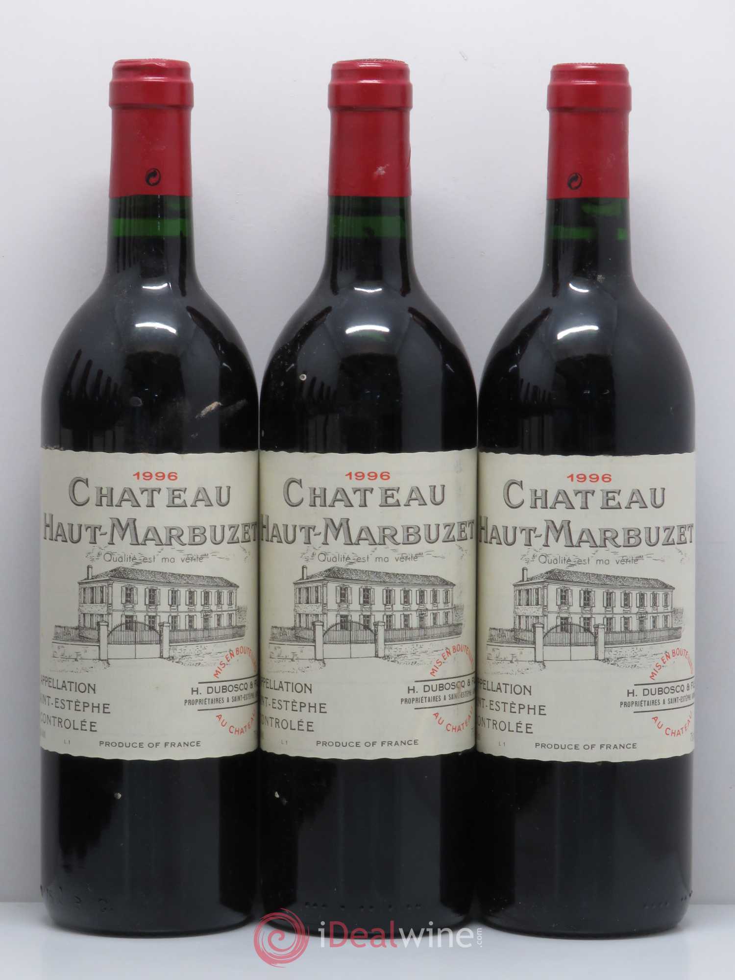 Château Haut Marbuzet 1996 - Lot de 12 bouteilles - 2