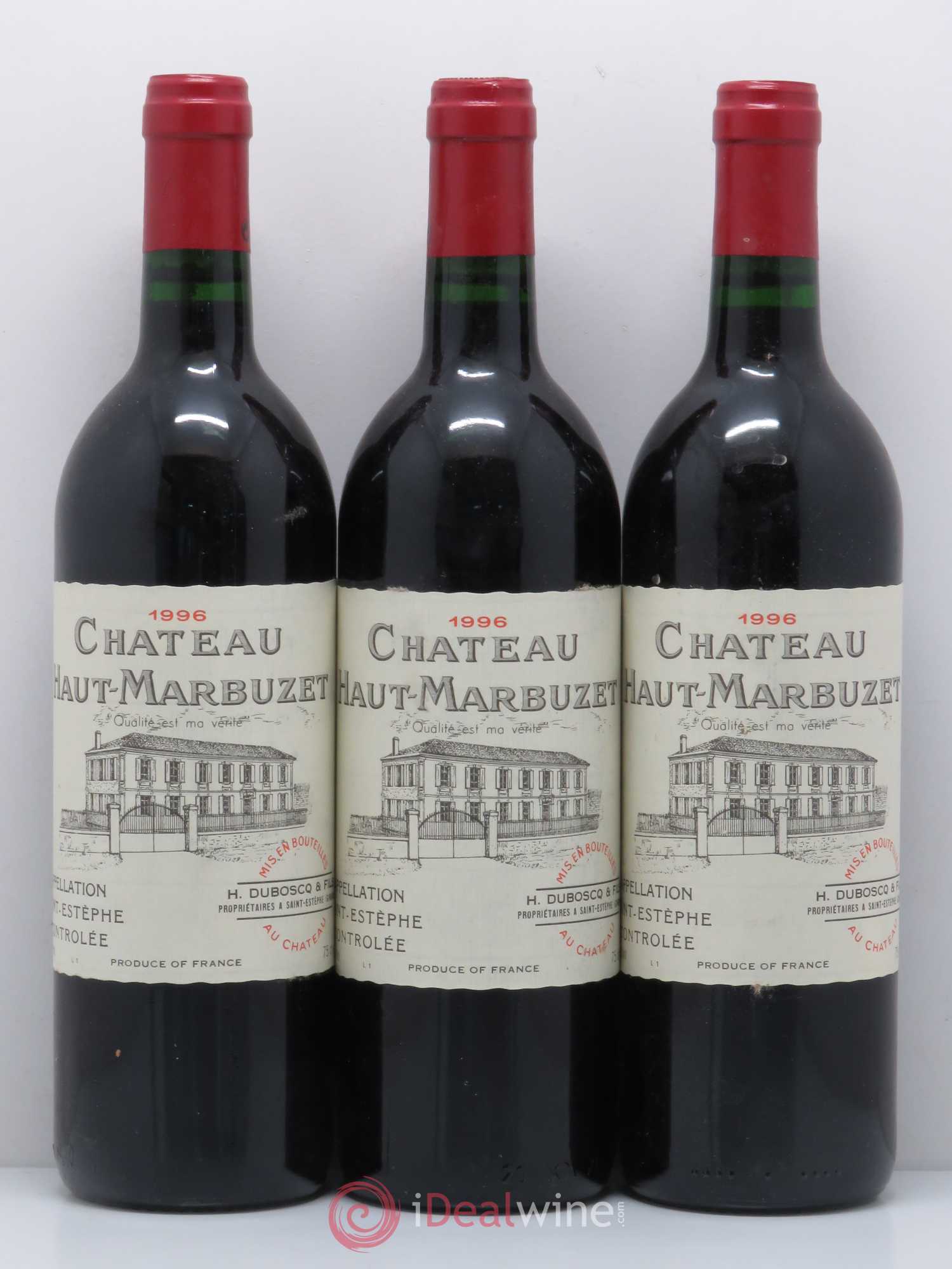 Château Haut Marbuzet 1996 - Lot de 12 bouteilles - 4
