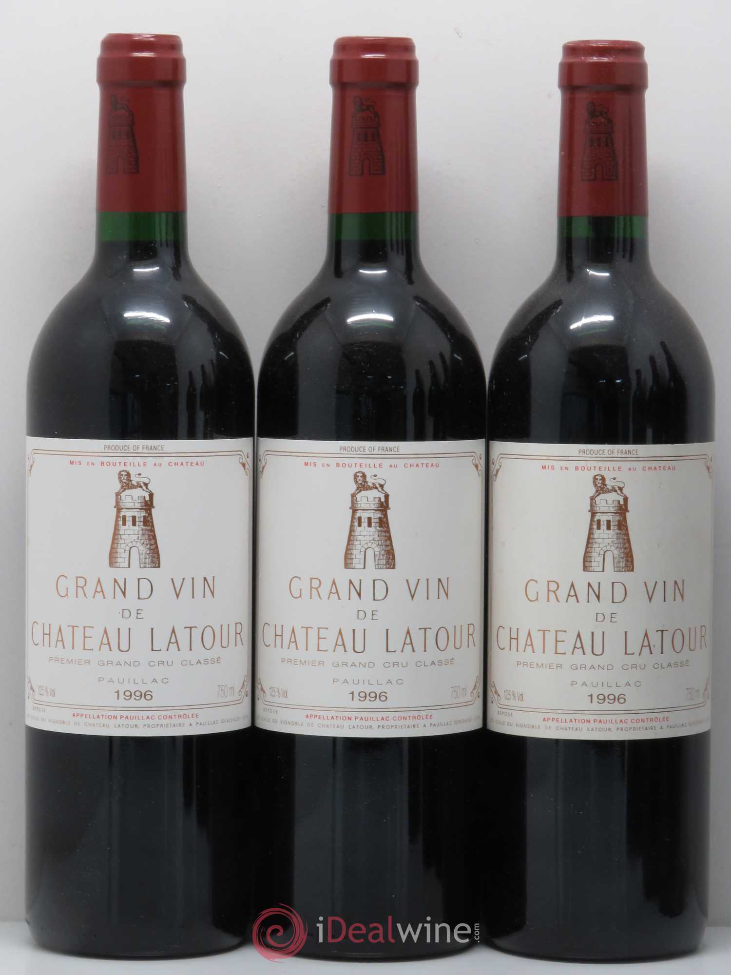 Château Latour 1er Grand Cru Classé 1996 - Lot de 6 bouteilles - 1