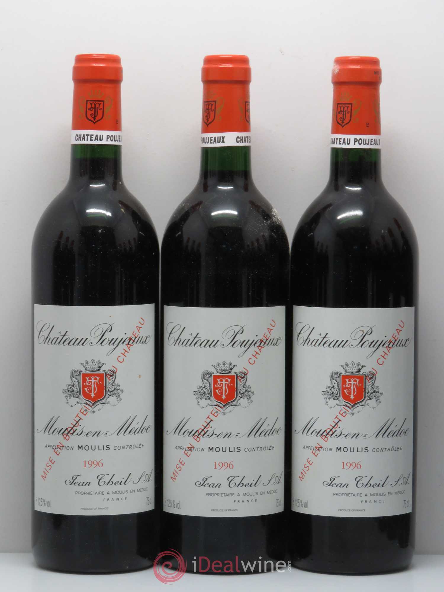 Château Poujeaux 1996 - Lot de 12 bouteilles - 1