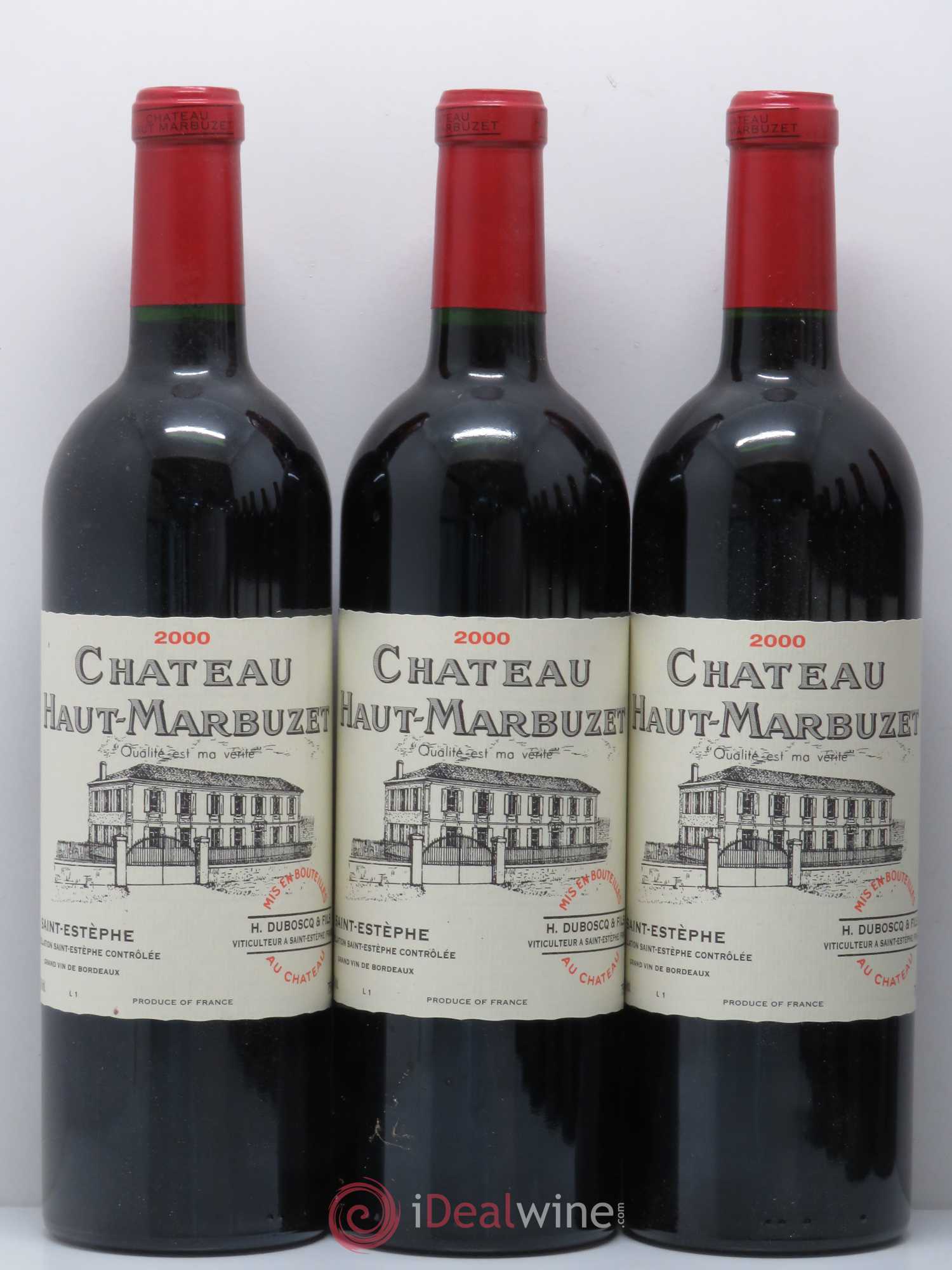 Château Haut Marbuzet 2000 - Lot de 12 bouteilles - 2
