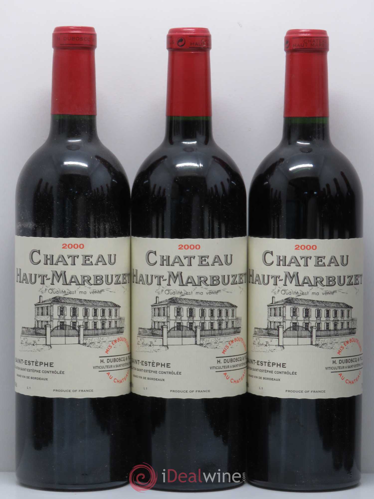 Château Haut Marbuzet 2000 - Lot de 12 bouteilles - 1
