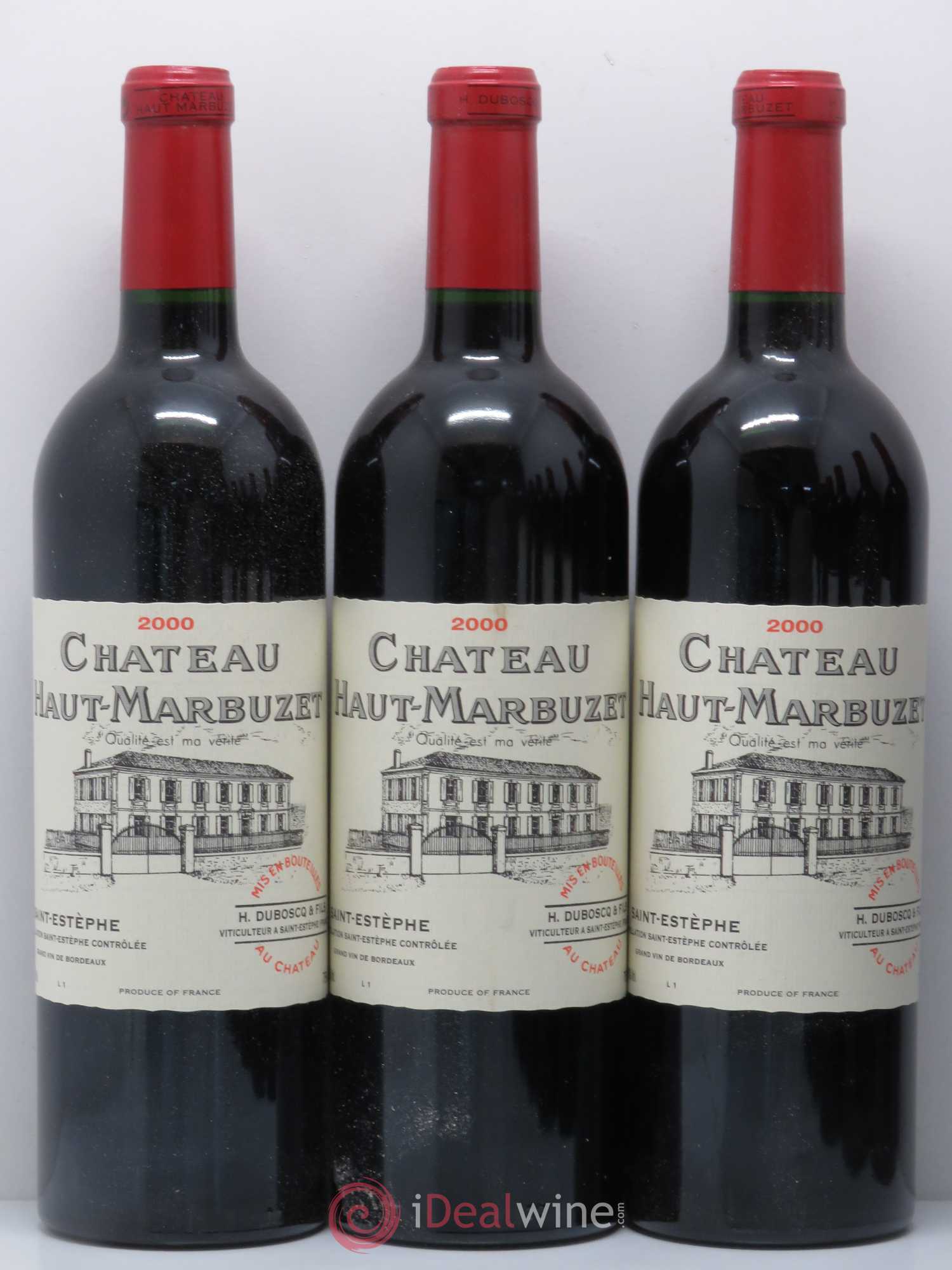 Château Haut Marbuzet 2000 - Lot de 12 bouteilles - 2