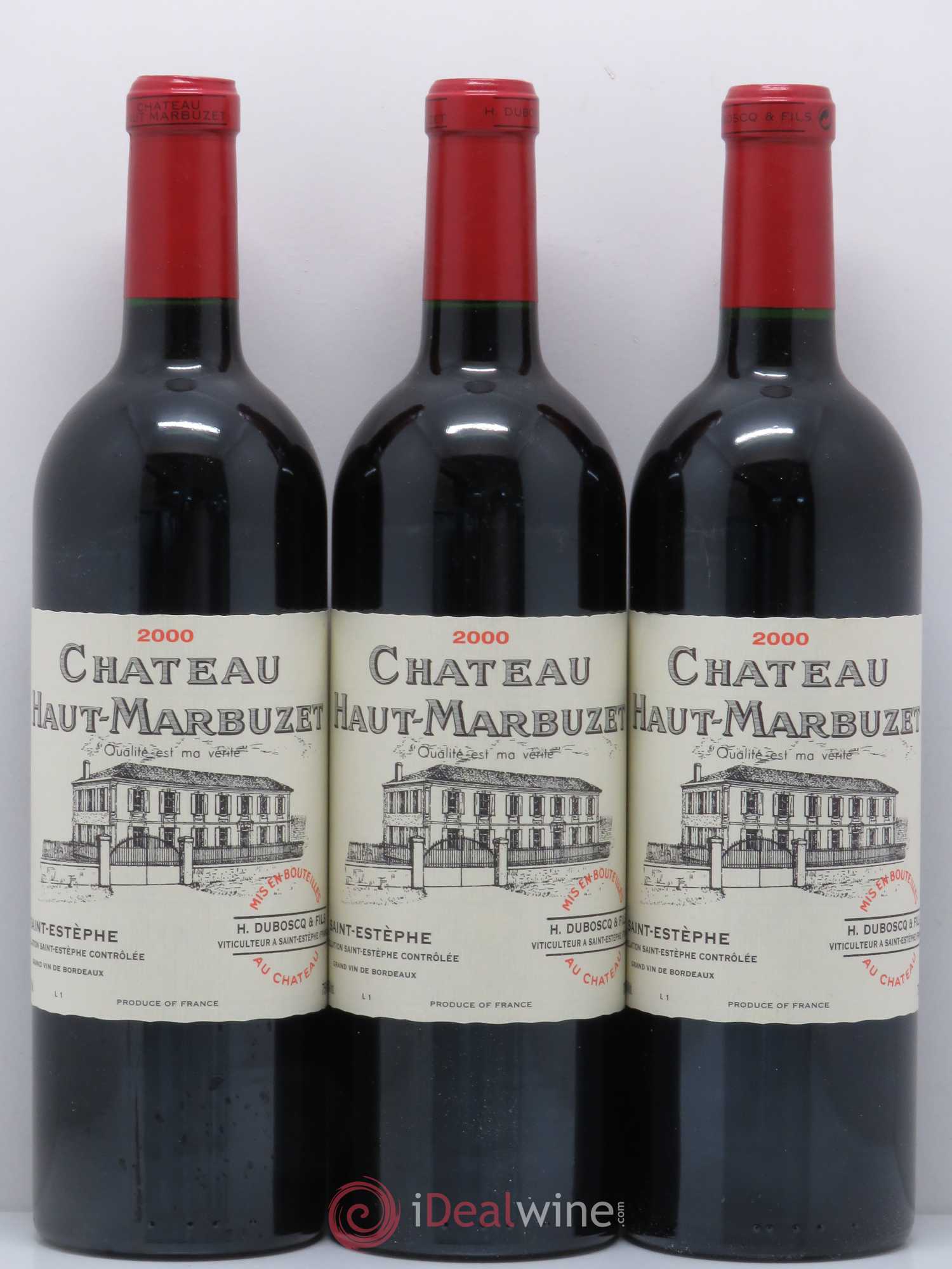 Château Haut Marbuzet 2000 - Lot de 12 bouteilles - 4