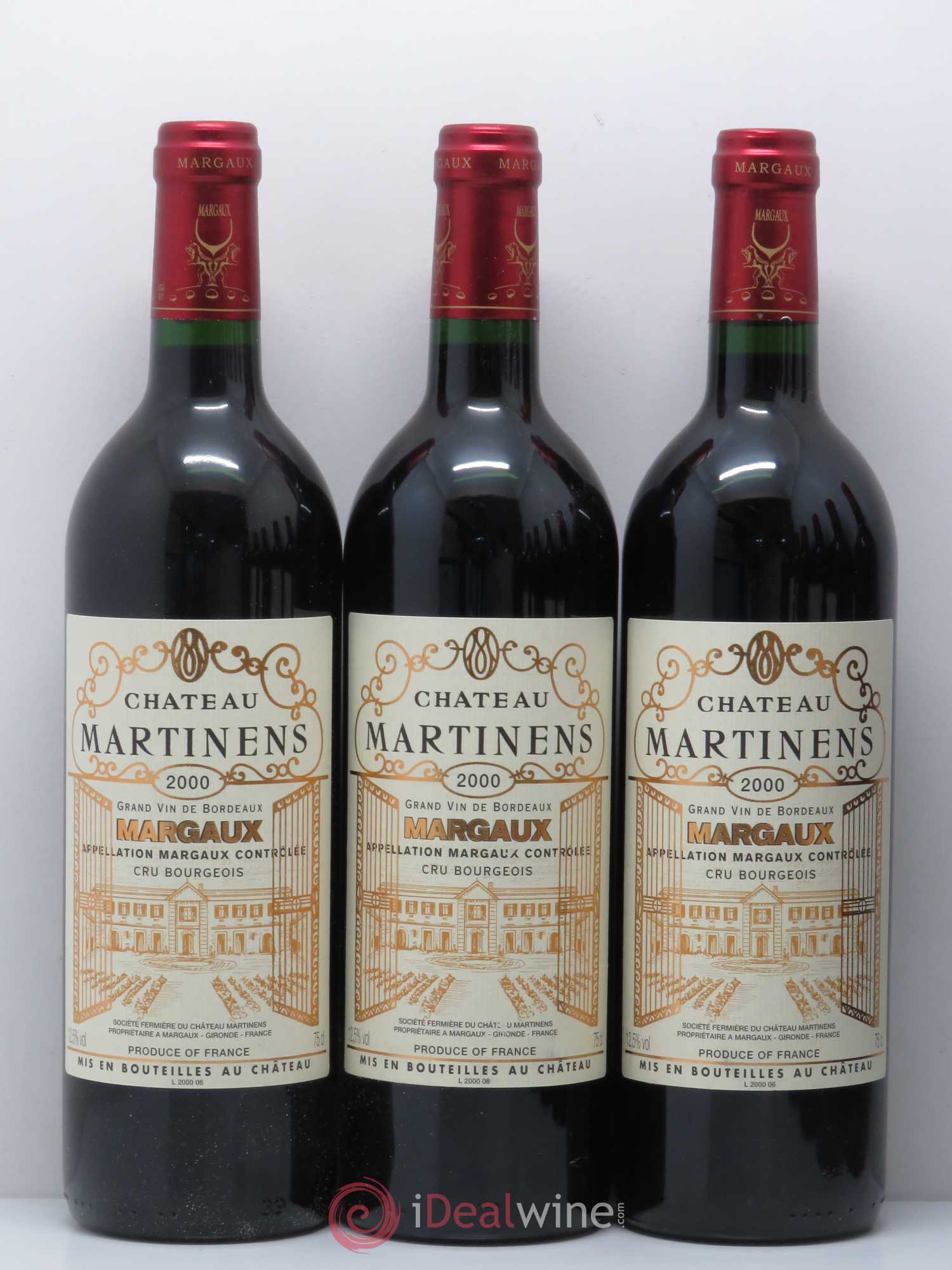 Château Martinens Cru Bourgeois 2000 - Lot de 12 bouteilles - 2