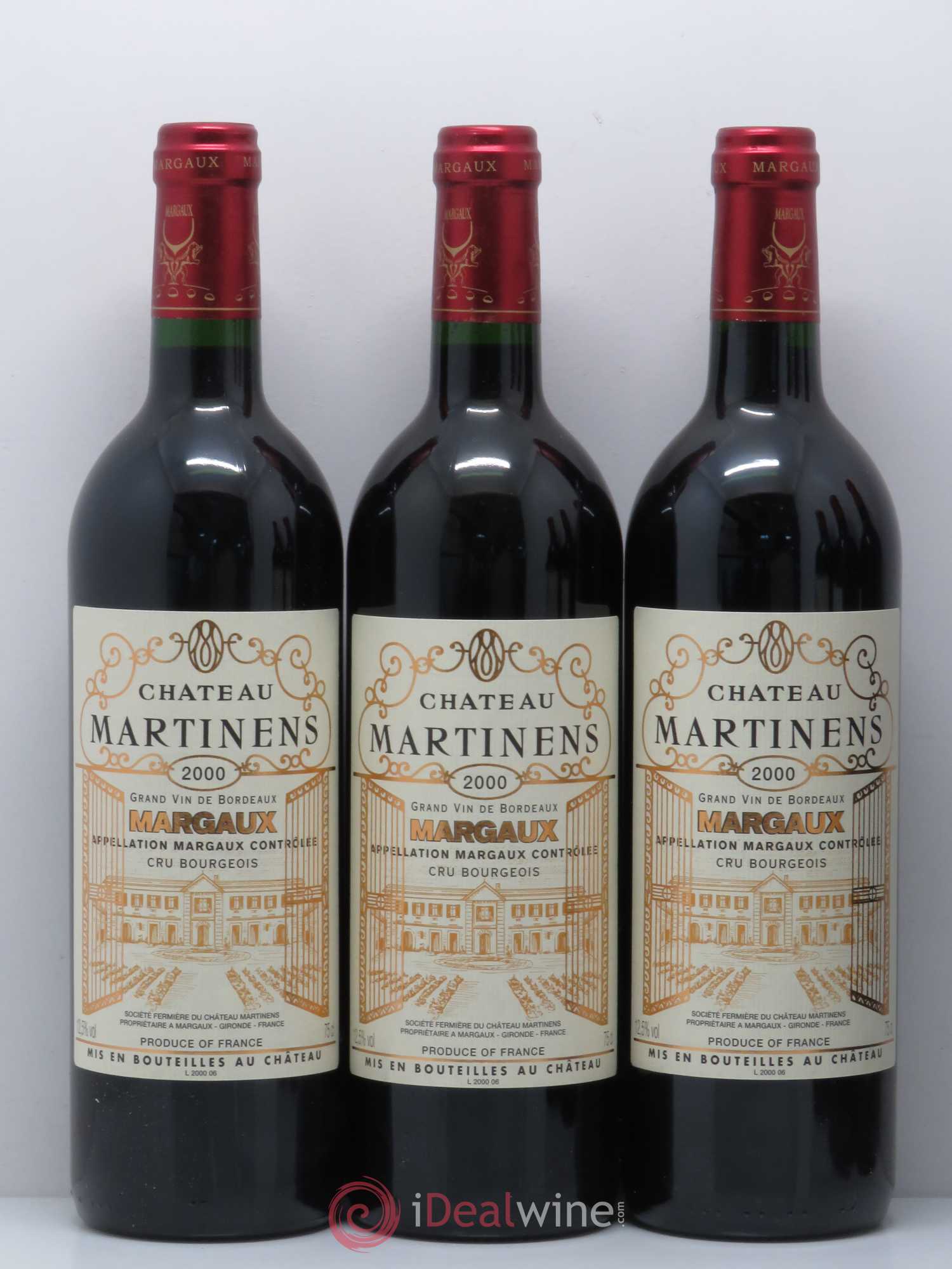 Château Martinens Cru Bourgeois 2000 - Lot de 12 bouteilles - 3