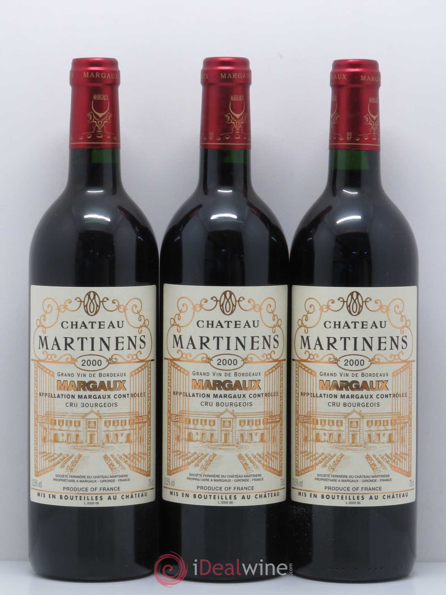 Château Martinens Cru Bourgeois 2000 - Lot de 12 bouteilles - 4