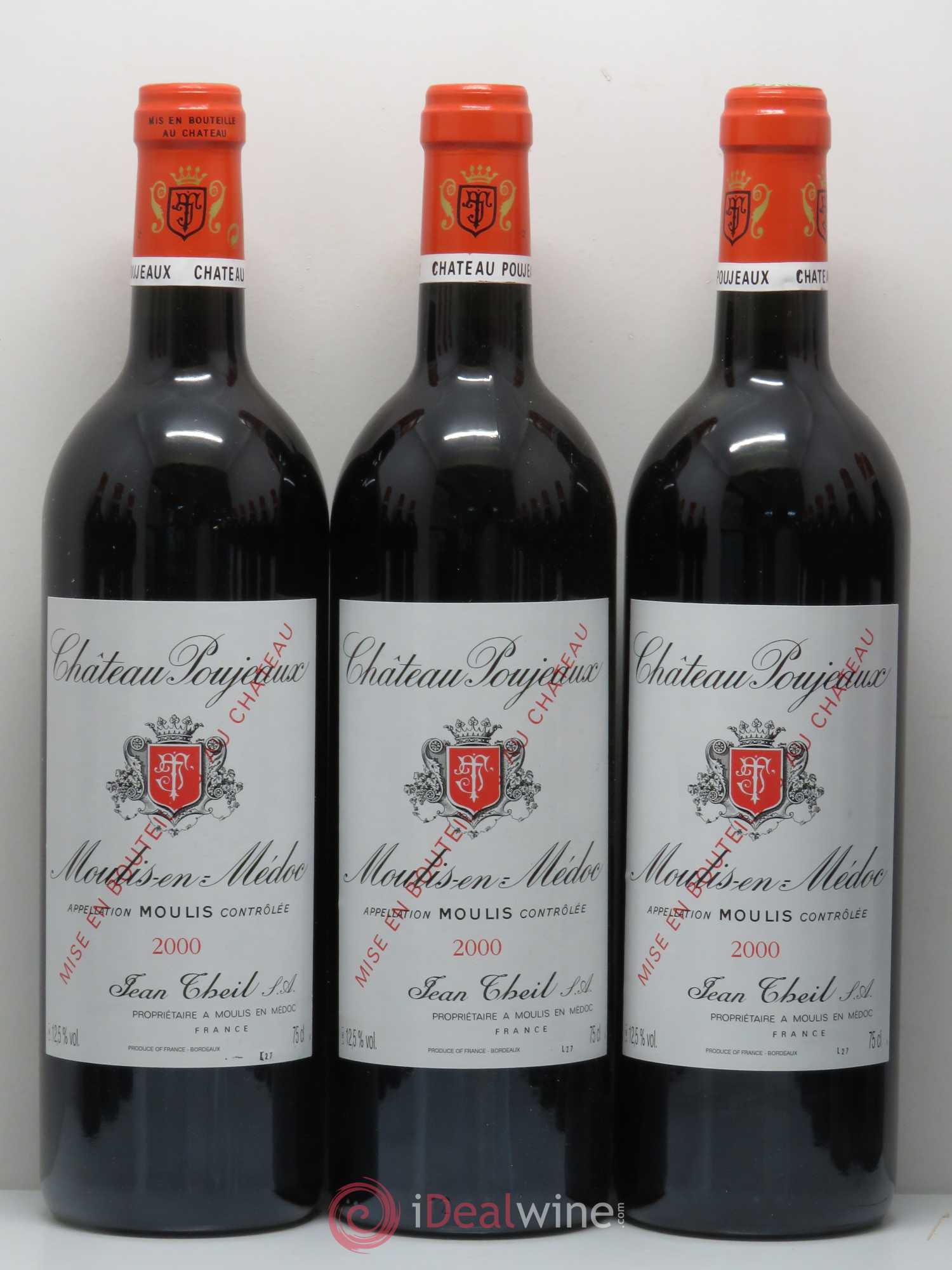 Château Poujeaux 2000 - Lot de 12 bouteilles - 1