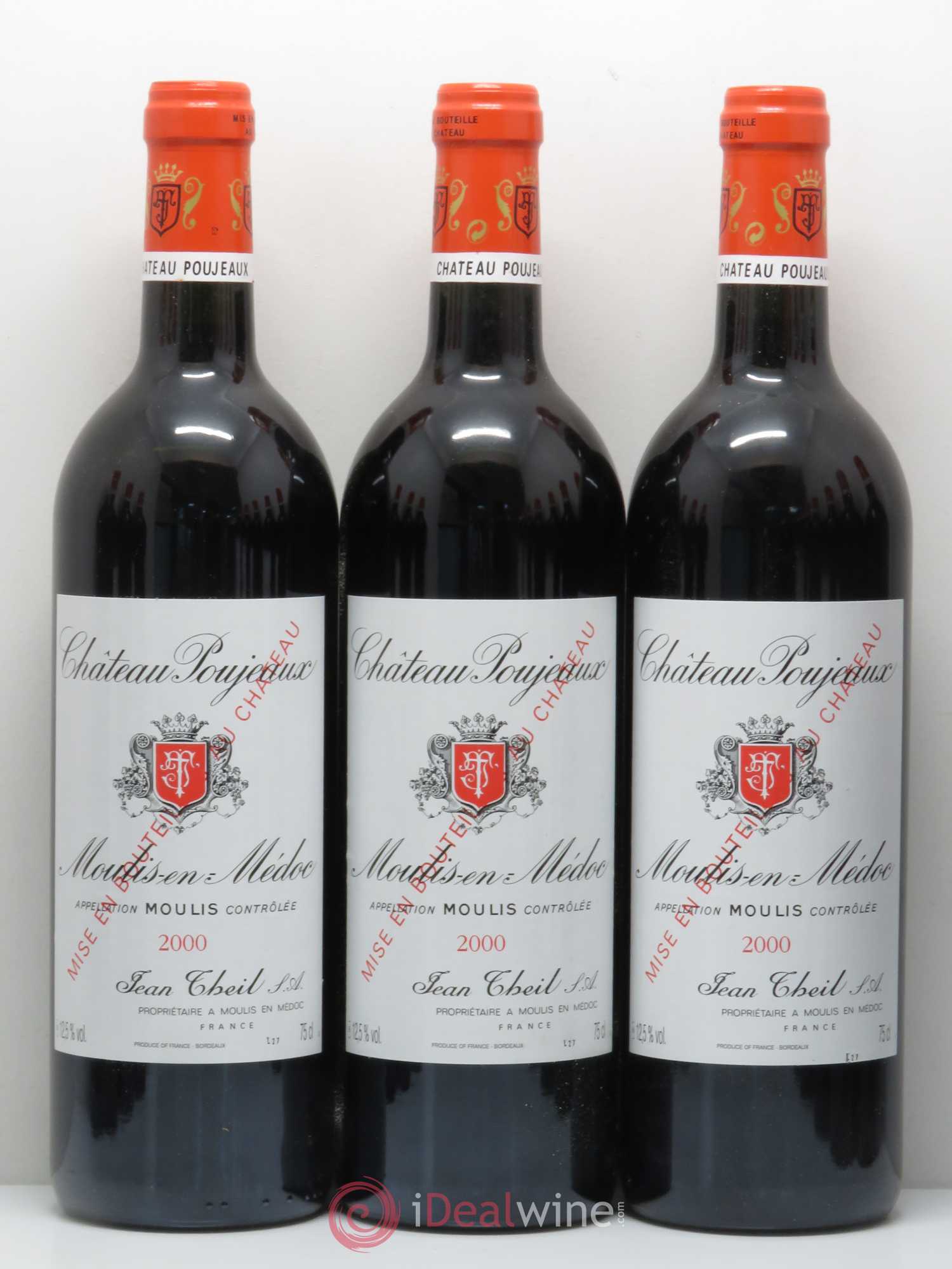 Château Poujeaux 2000 - Lot de 12 bouteilles - 1