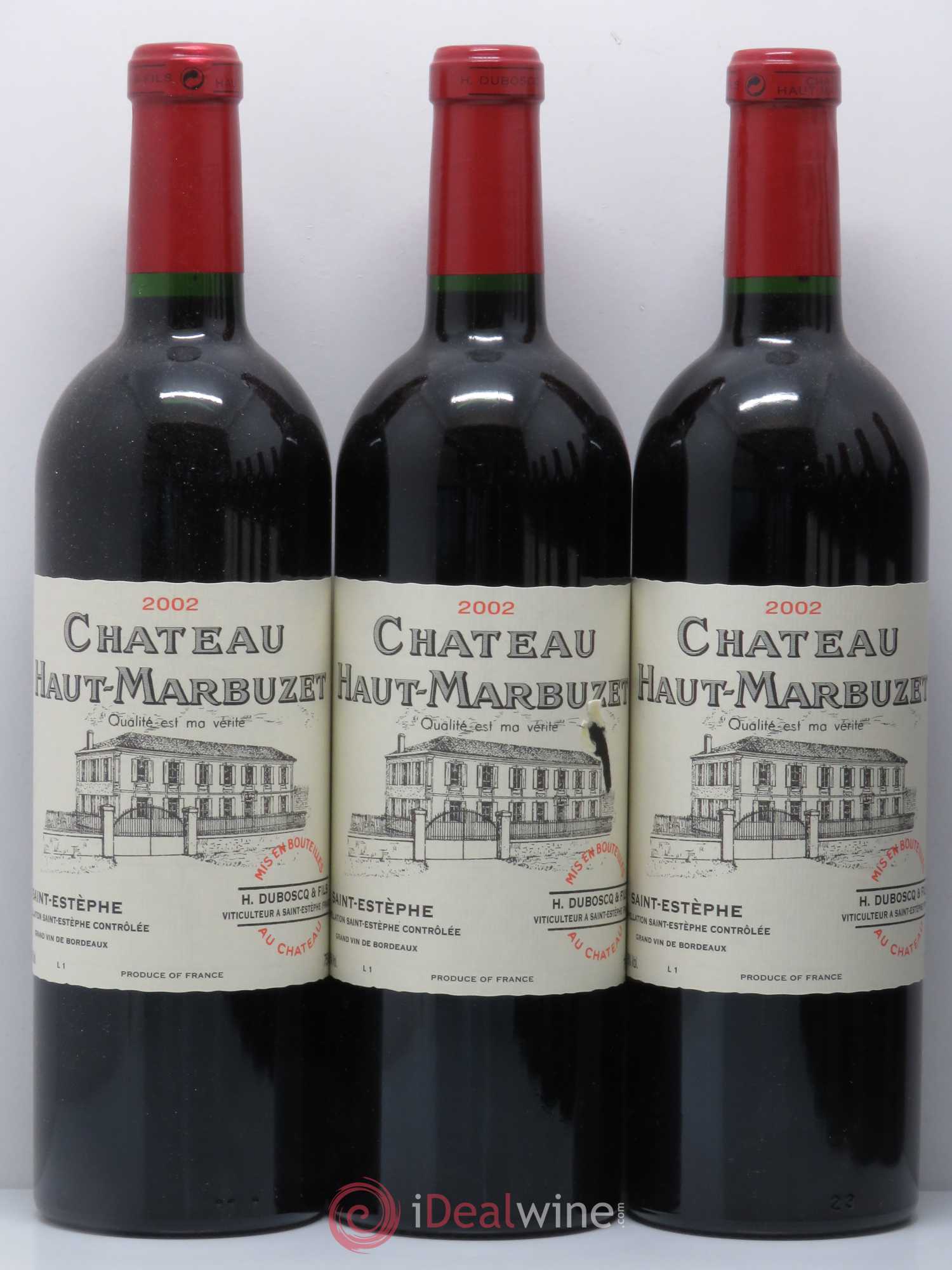 Château Haut Marbuzet 2002 - Lot de 12 bouteilles - 2