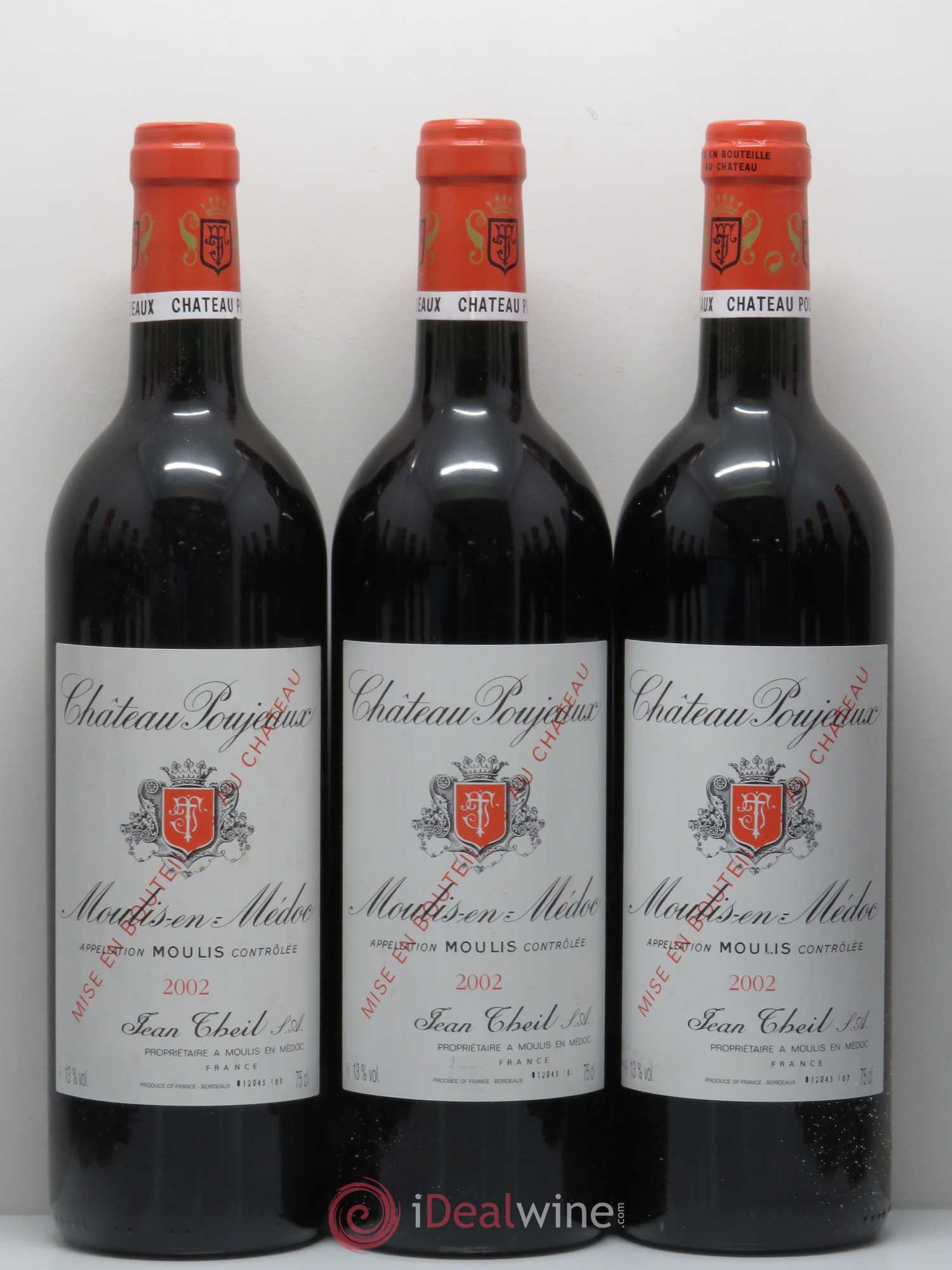 Château Poujeaux 2002 - Lot de 12 bouteilles - 1