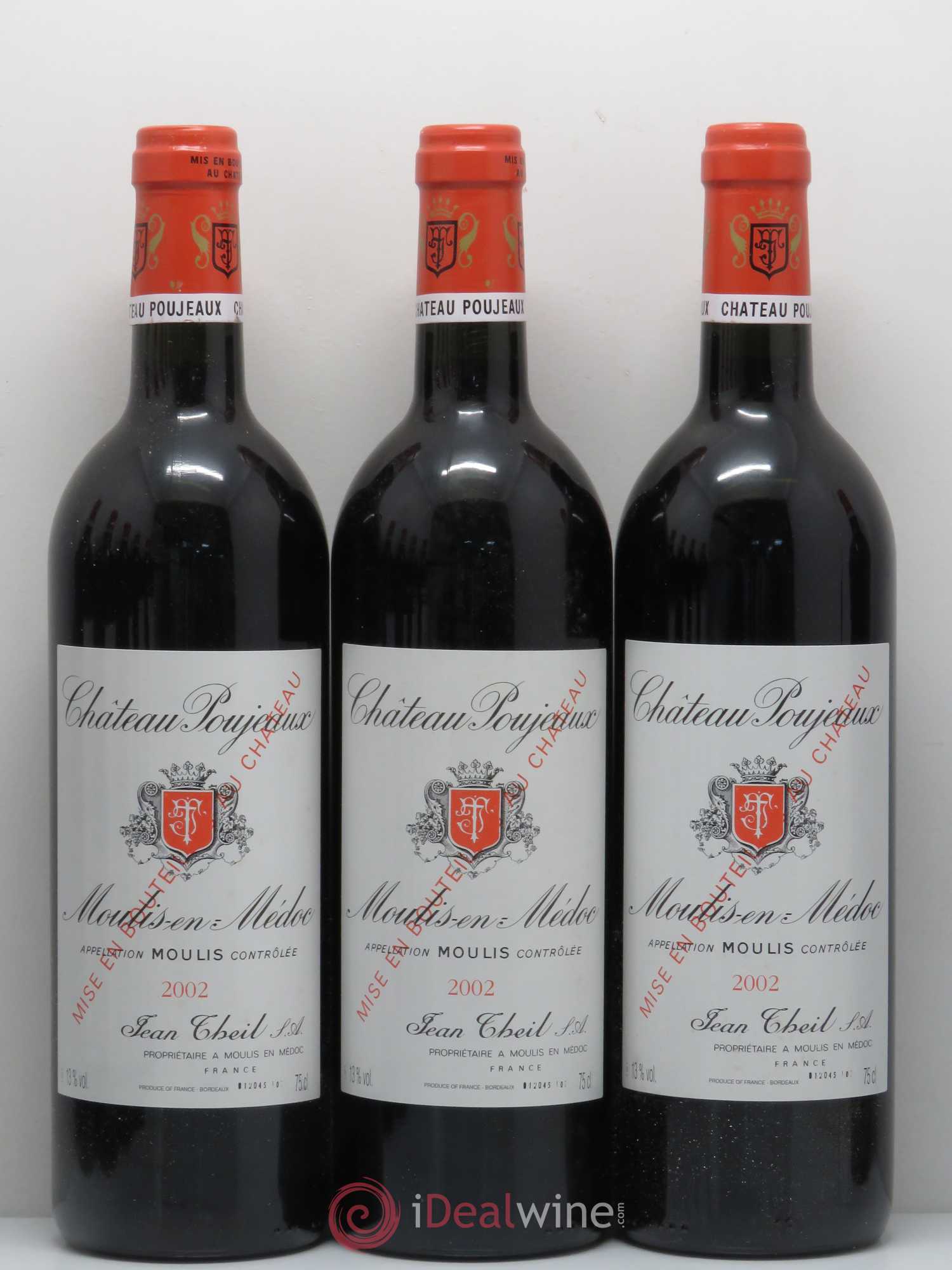 Château Poujeaux 2002 - Lot de 12 bouteilles - 2