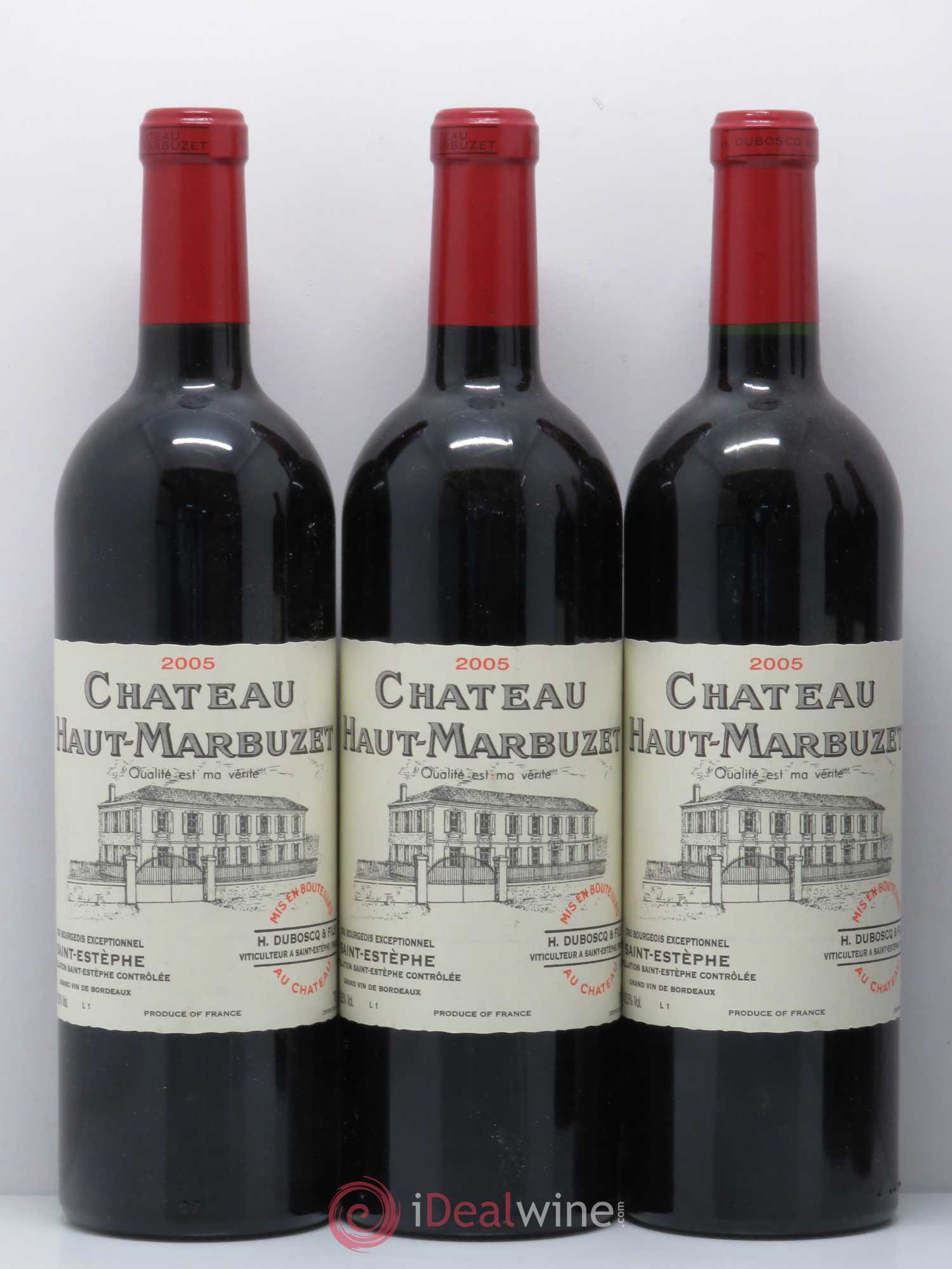 Château Haut Marbuzet 2005 - Lot de 5 bouteilles - 1