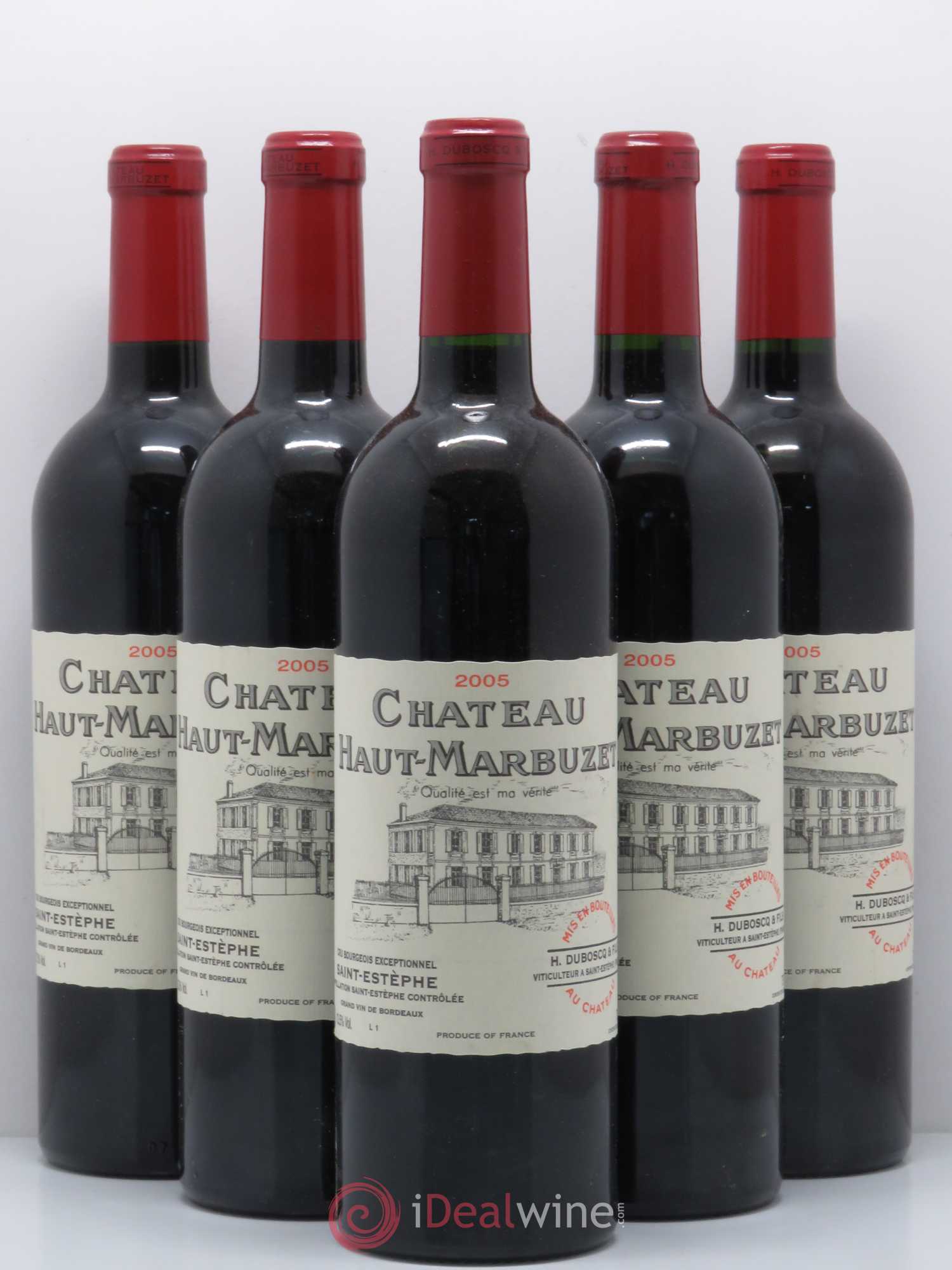 Château Haut Marbuzet 2005 - Lot de 5 bouteilles - 0