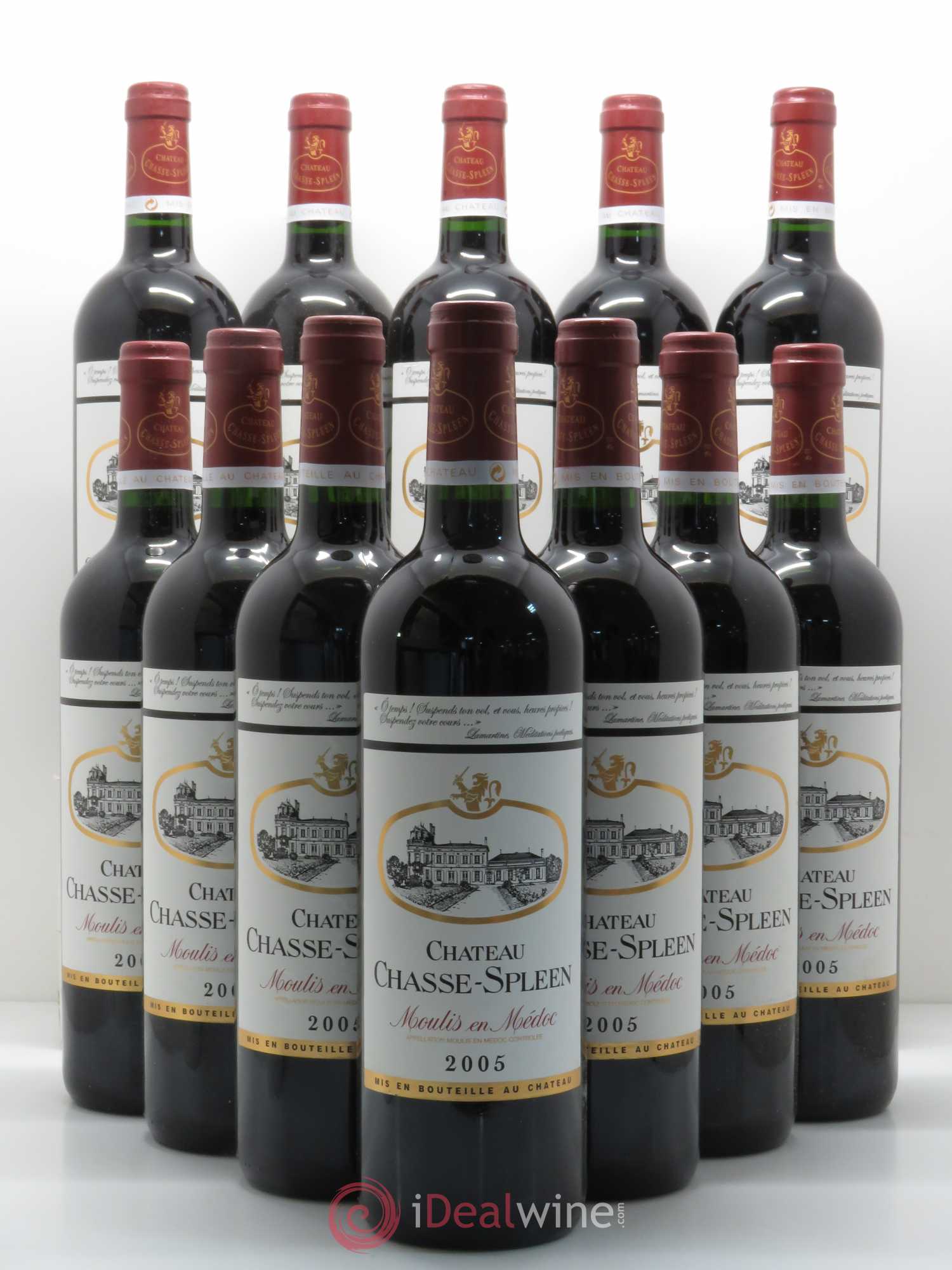 Château Chasse Spleen 2005 - Lot de 12 bouteilles - 0