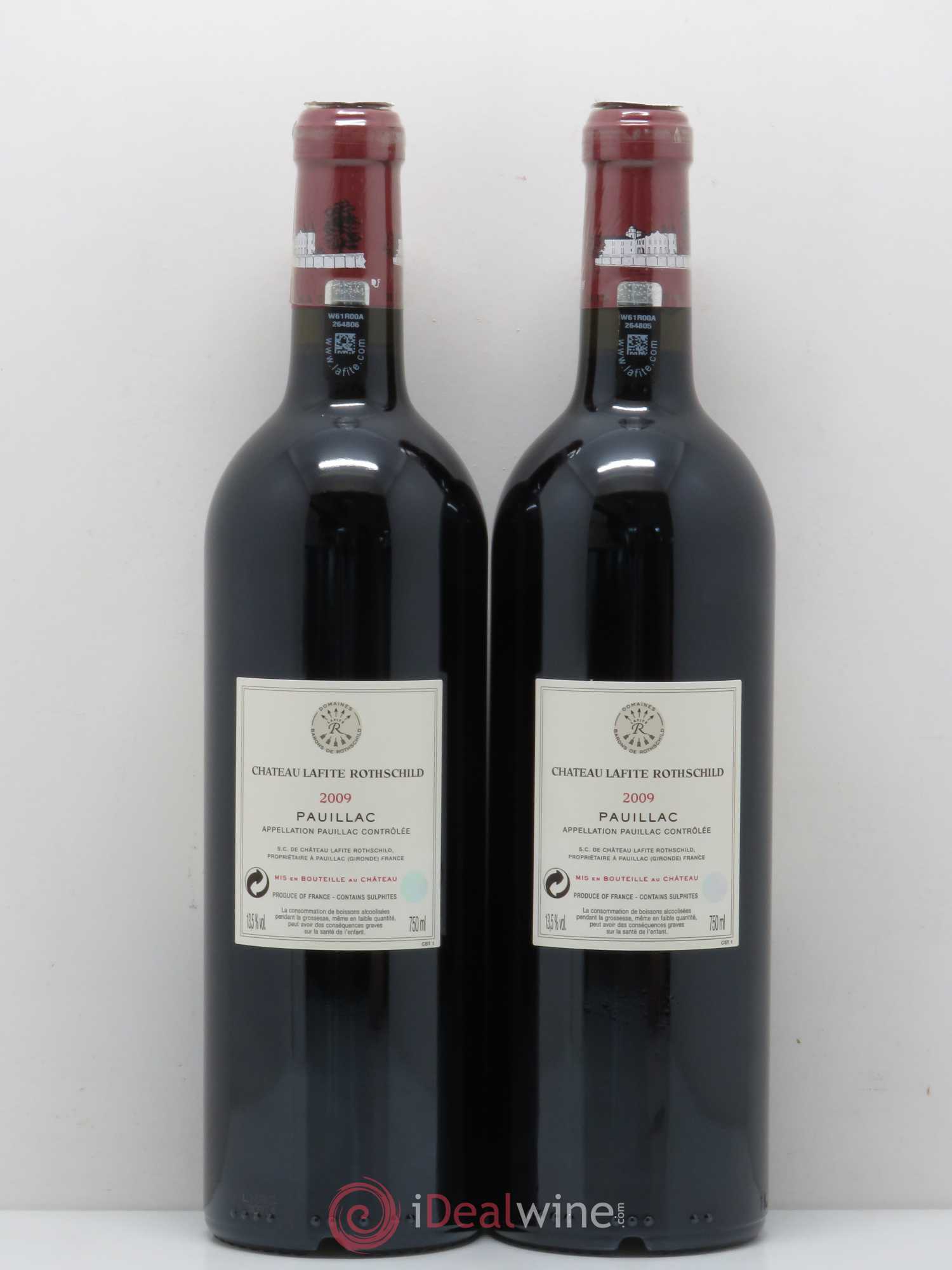 Château Lafite Rothschild 1er Grand Cru Classé 2009 - Lot de 2 bouteilles - 1