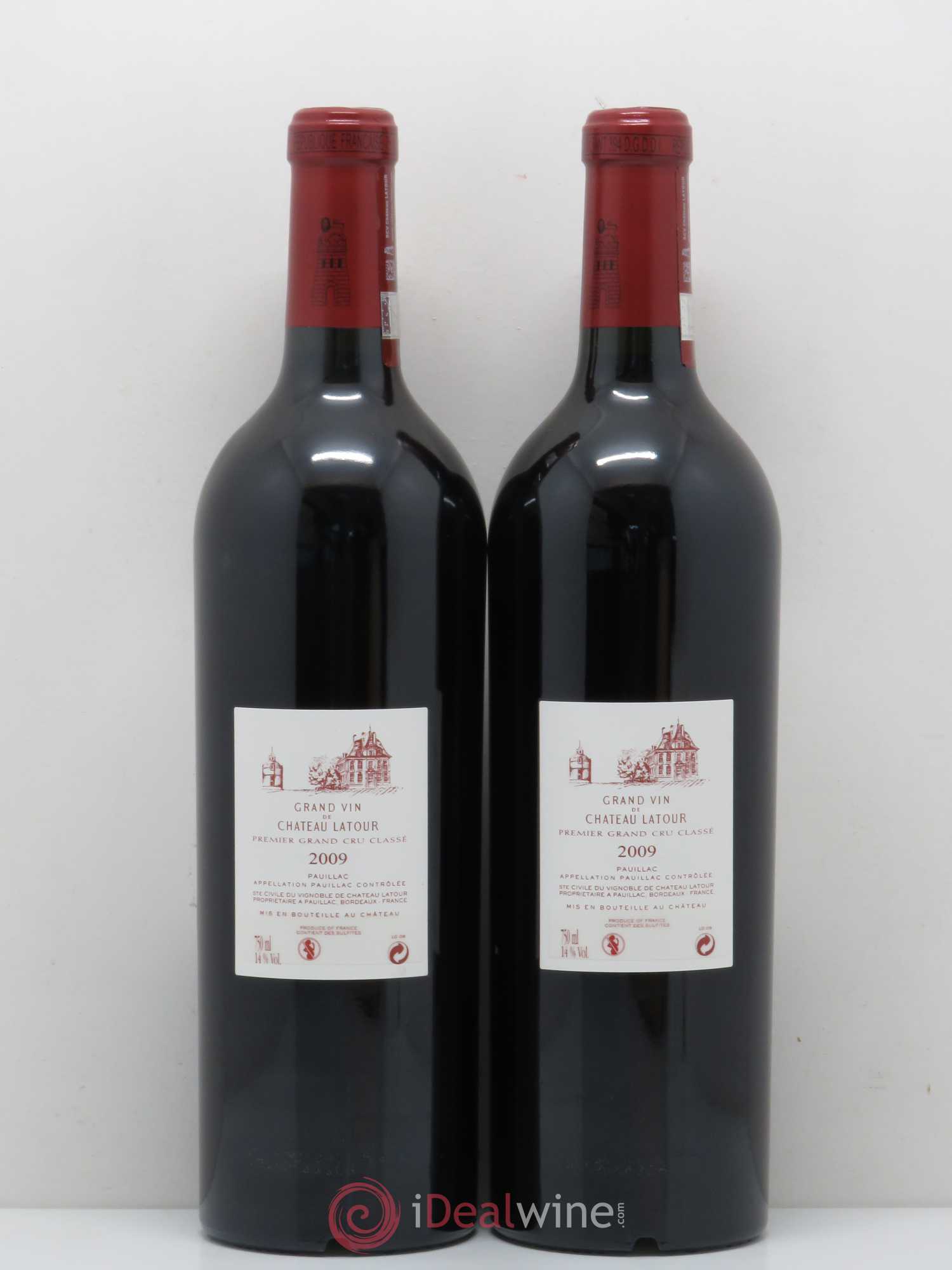 Château Latour 1er Grand Cru Classé 2009 - Lot de 2 bouteilles - 1